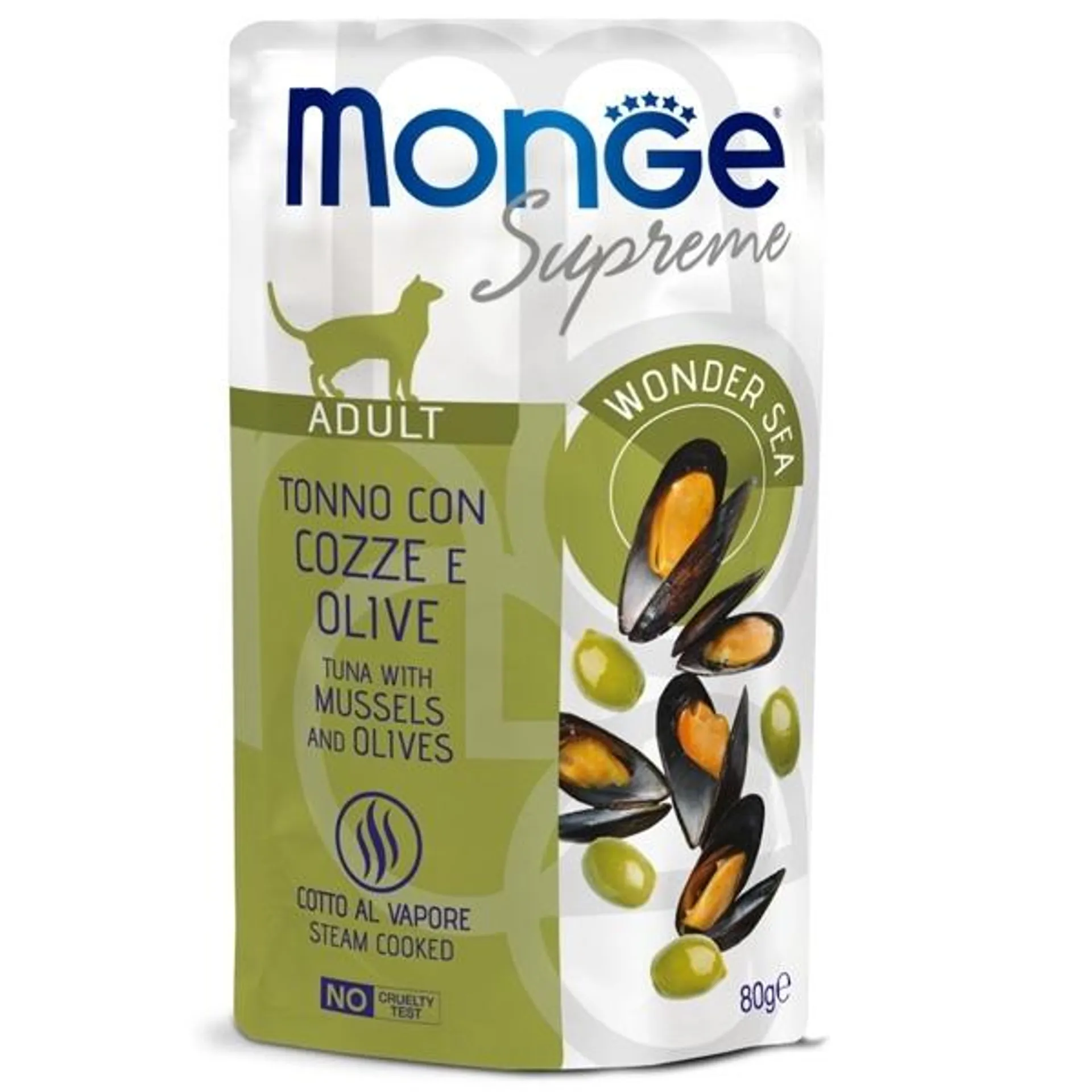 Monge - Supreme Adult Pezzetti di Tonno con Cozze e Olive