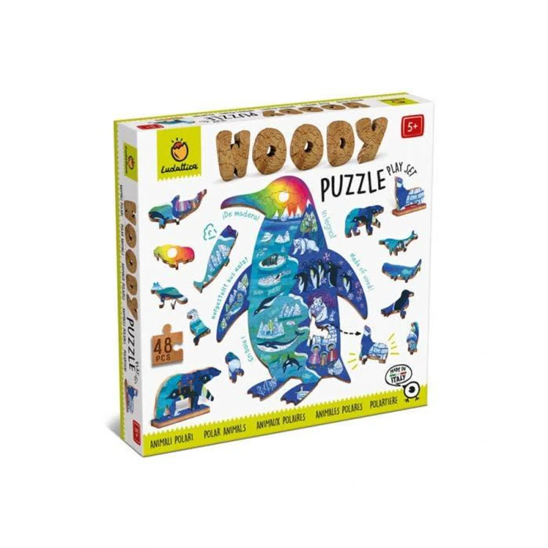 Woody puzzle pinguino