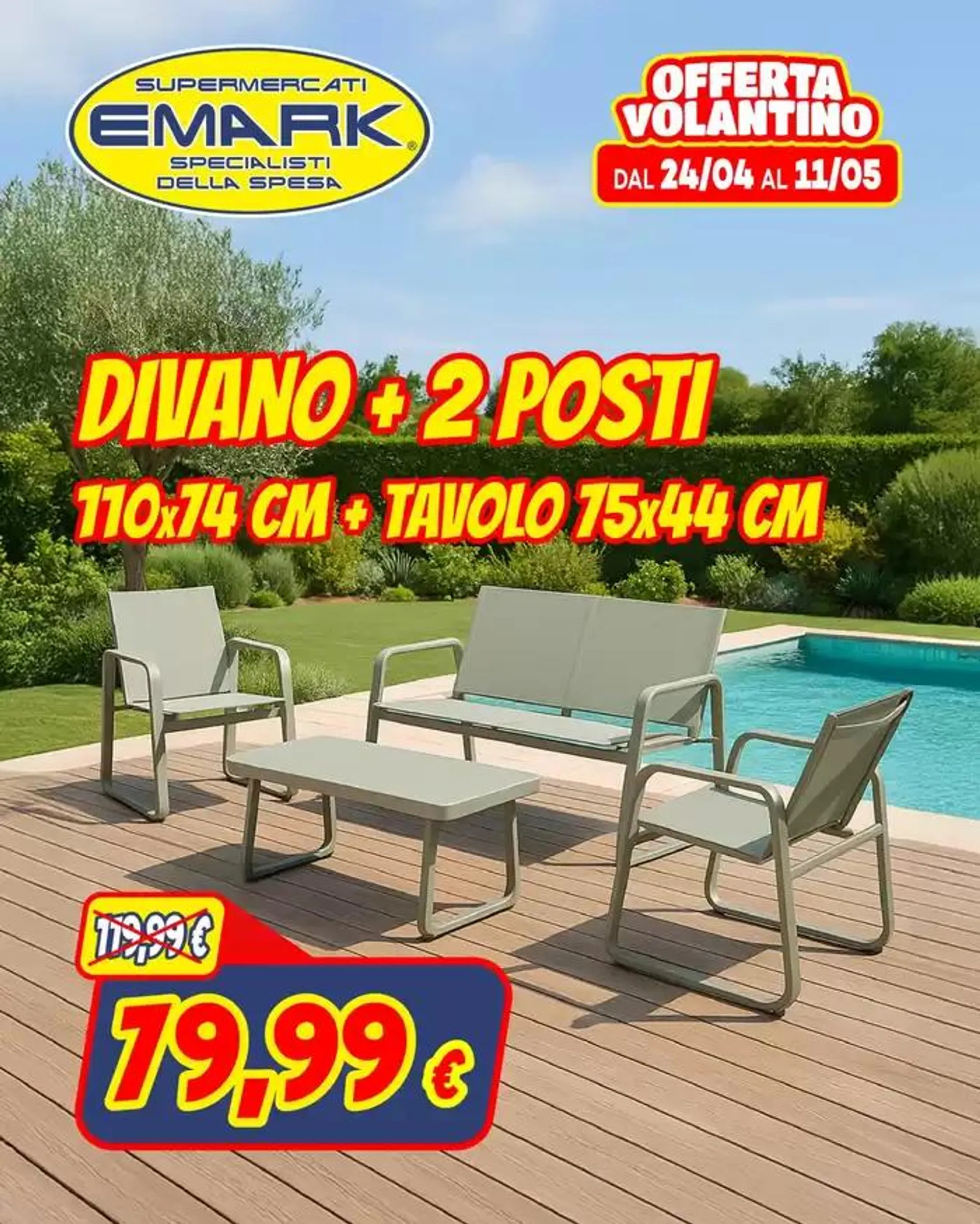 Divano + 2 Posti da 30 aprile a 11 maggio di 2025 - Pagina del volantino 1