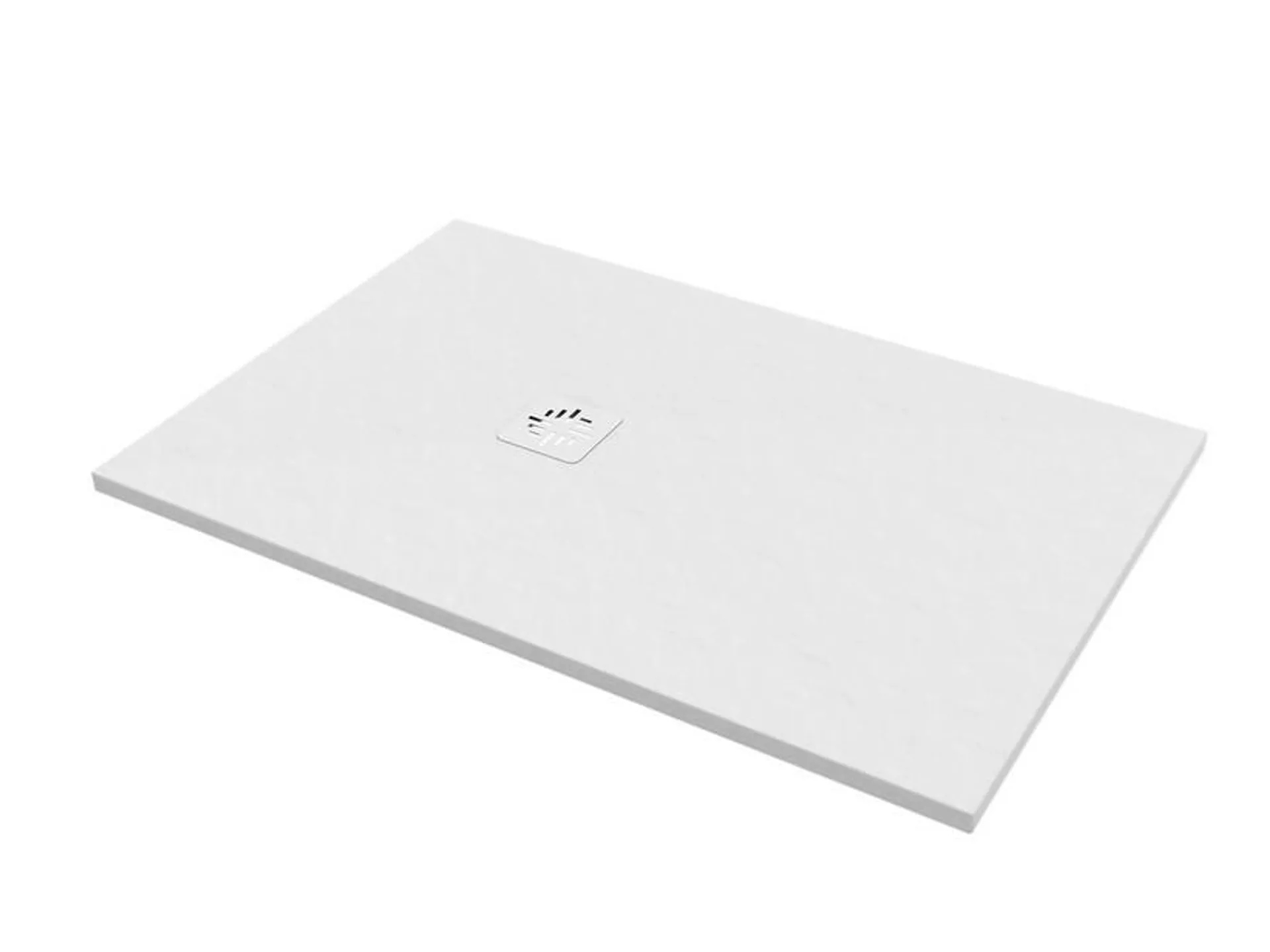 Piatto Doccia Rettangolare Crypto 80x100 H2,5 cm in Resina Bianco