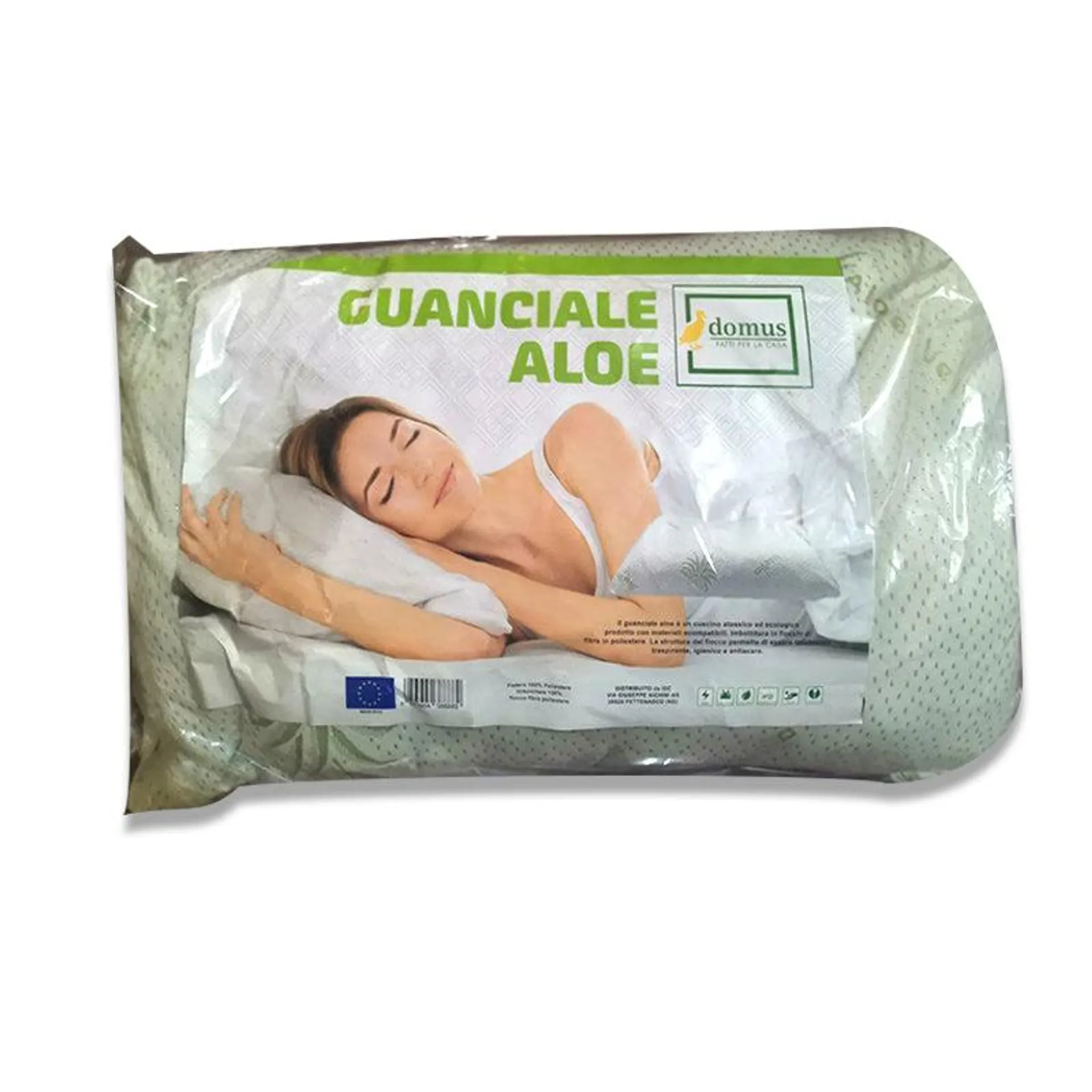 Guanciale Fiocco Aloe Vera 45x75 Domus