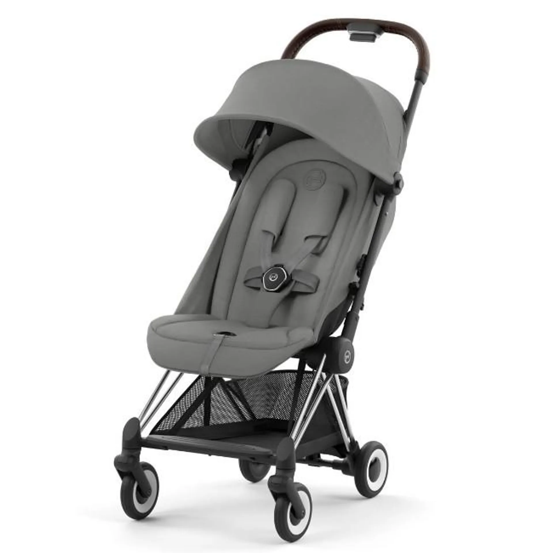 Cybex Platinum Passeggino Leggero Coya Telaio Chrome Dark Brown, Modulabile con Chiusura Compatta - max 22kg