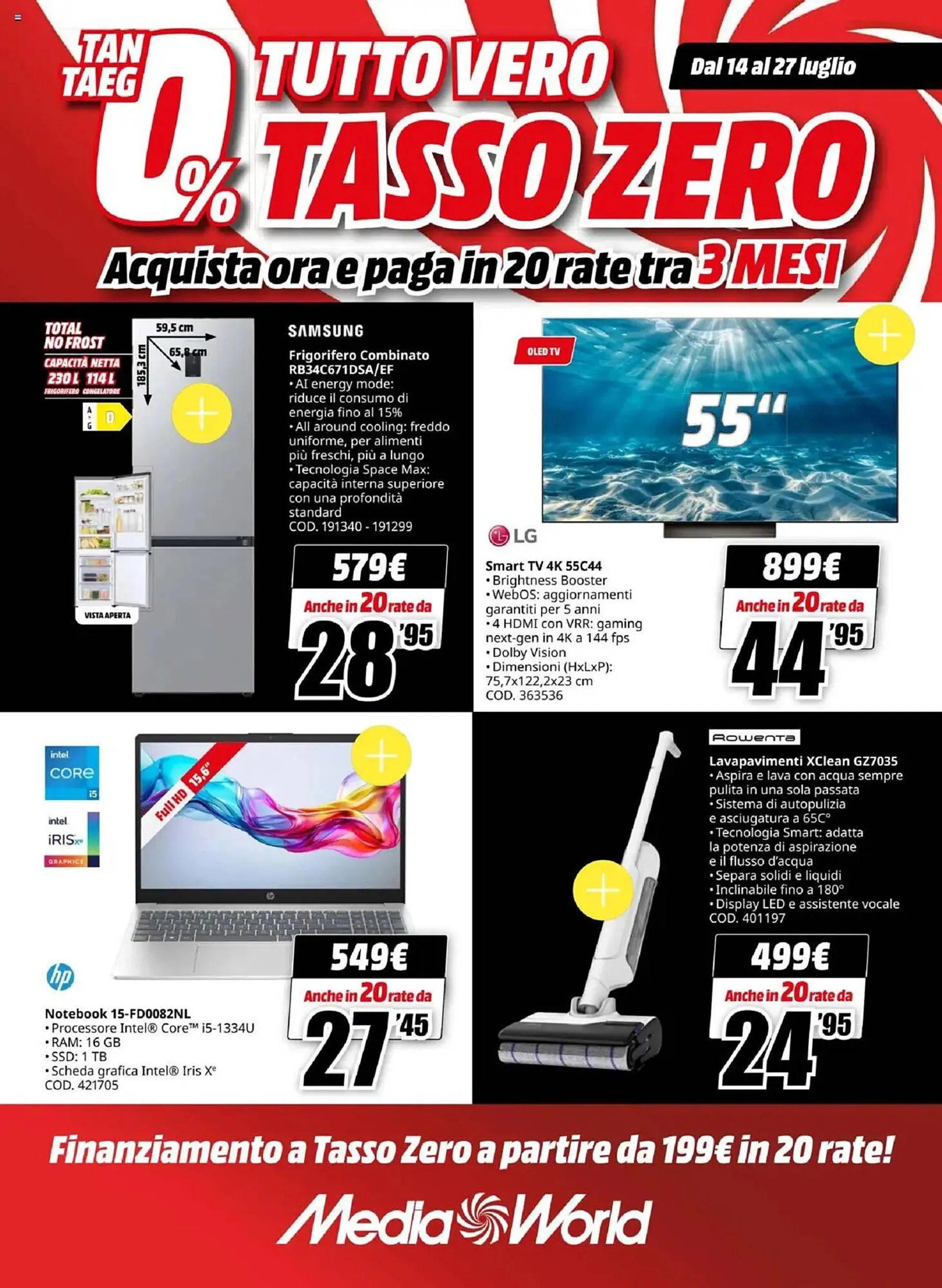 Volantino MediaWorld da 14 luglio a 27 luglio di 2025 - Pagina del volantino 1