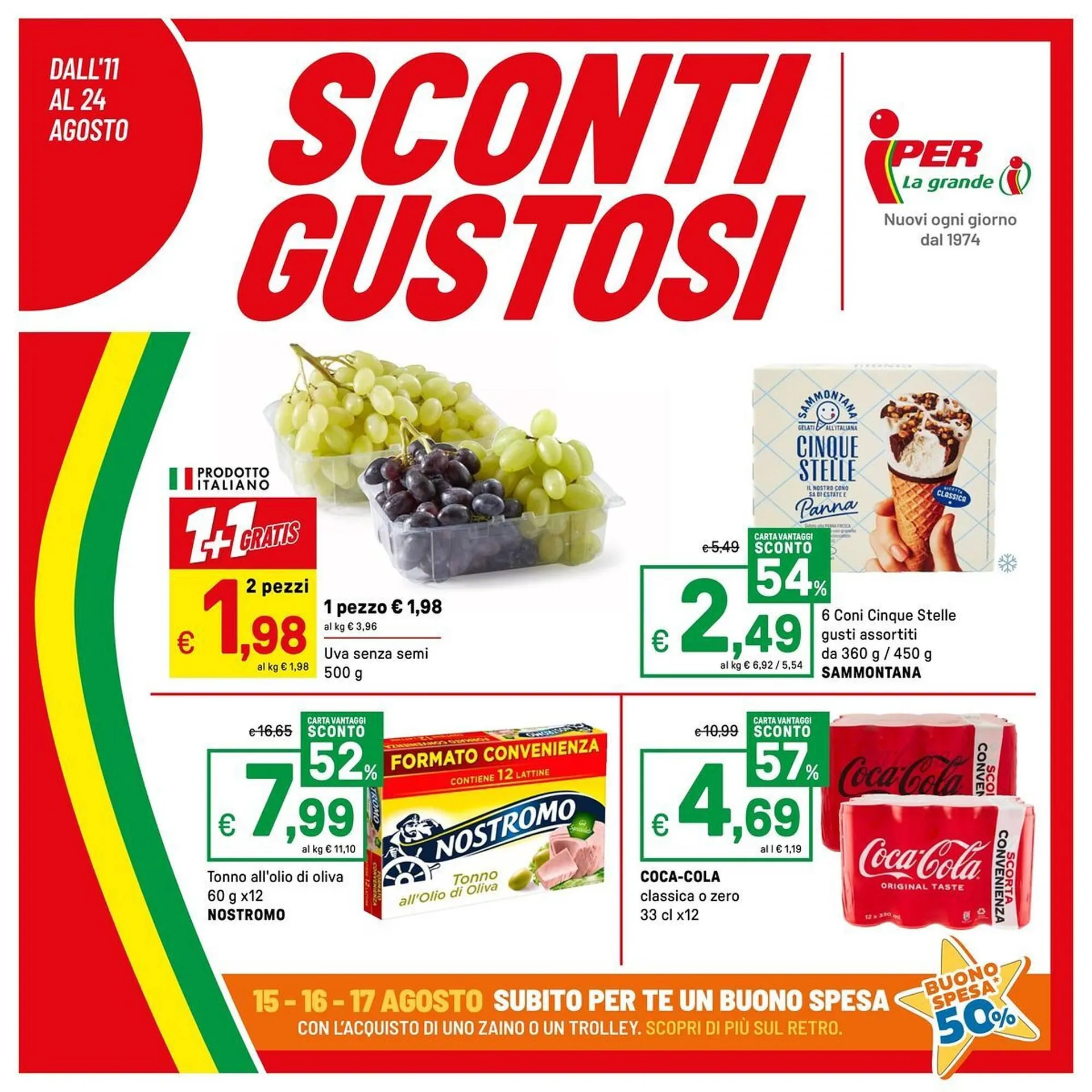 Volantino Iper La Grande da 11 agosto a 24 agosto di 2025 - Pagina del volantino 1