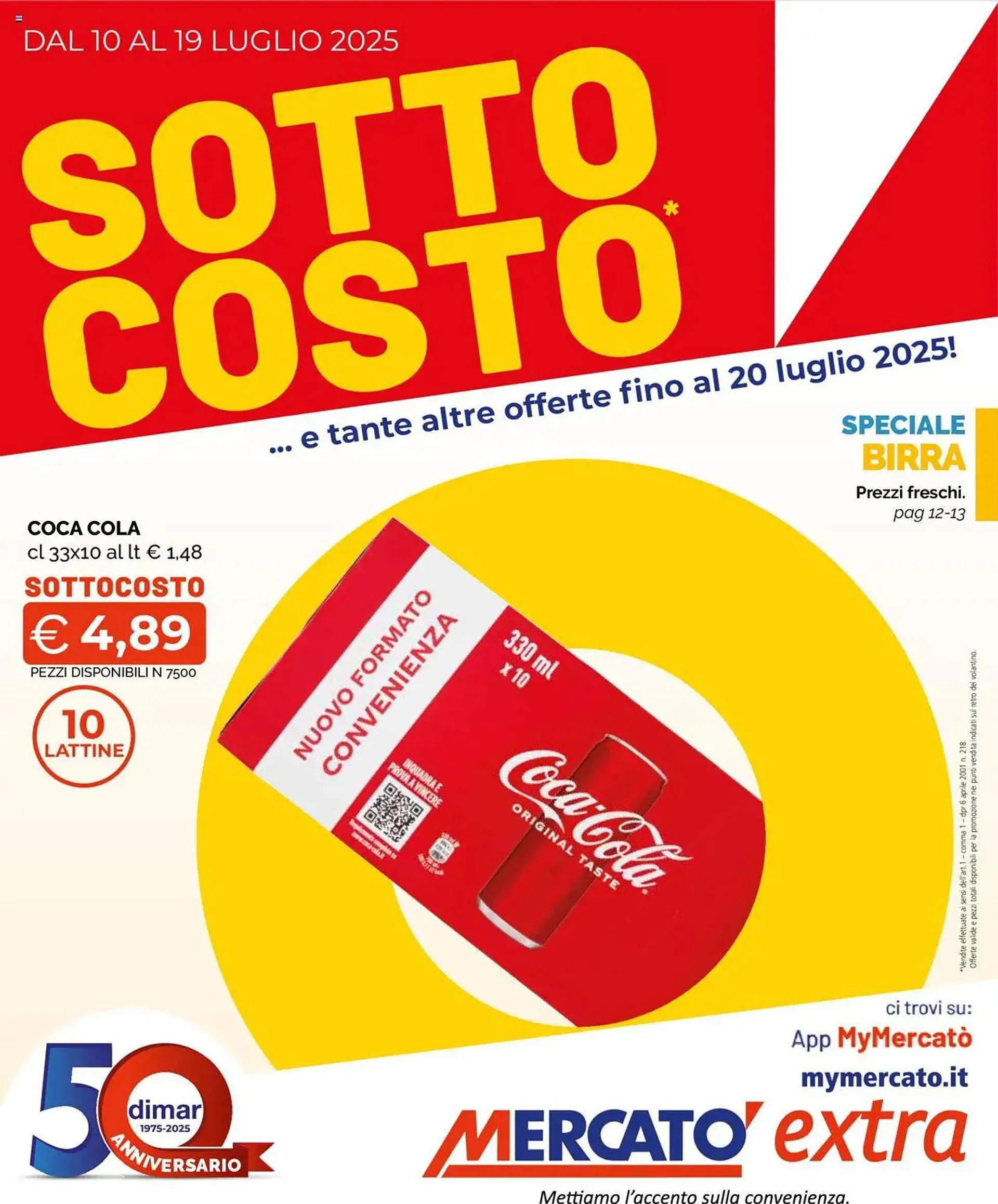Volantino Mercatò Extra da 10 luglio a 20 luglio di 2025 - Pagina del volantino 1