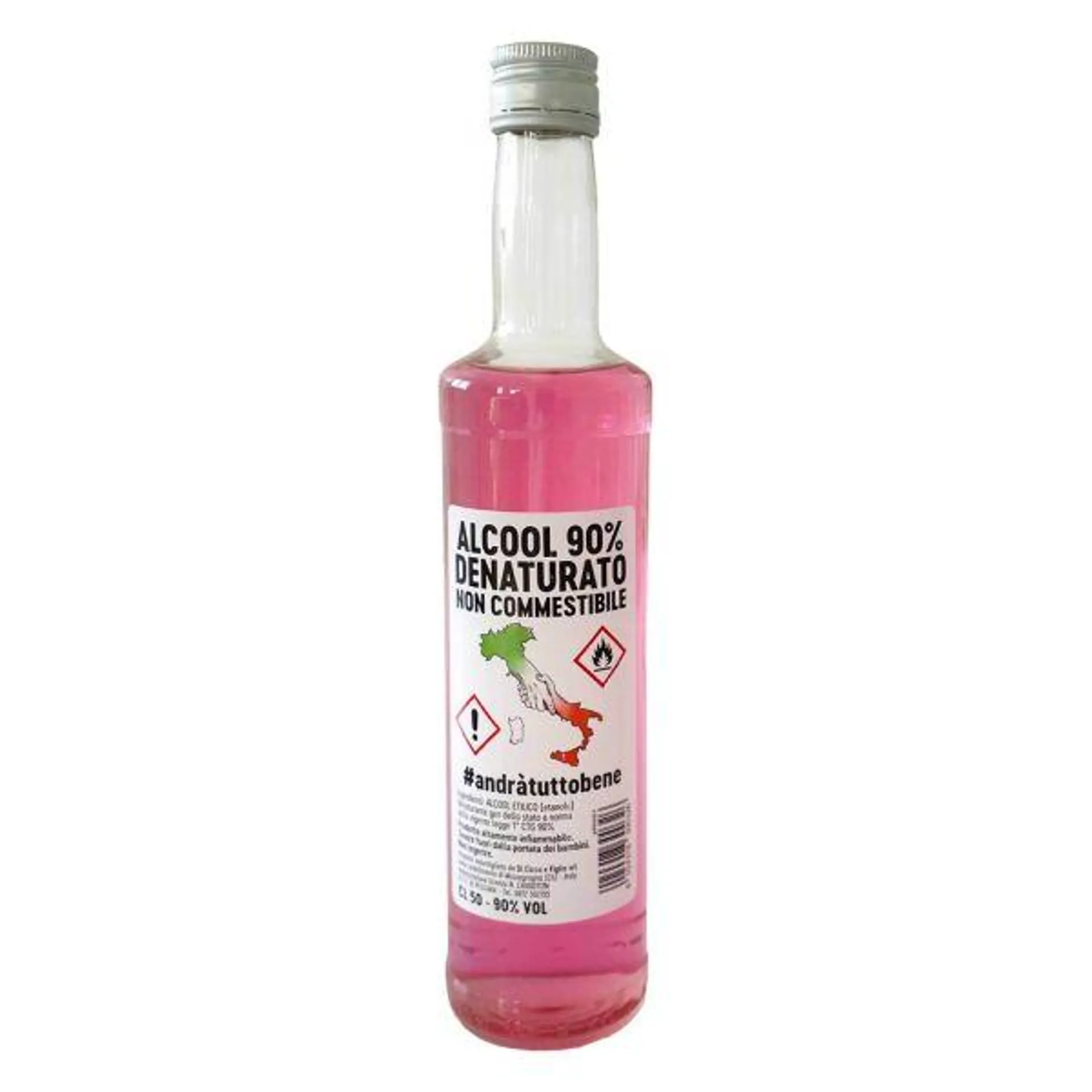 ALCOOL ETILICO DENATURATO IN VETRO 50CL