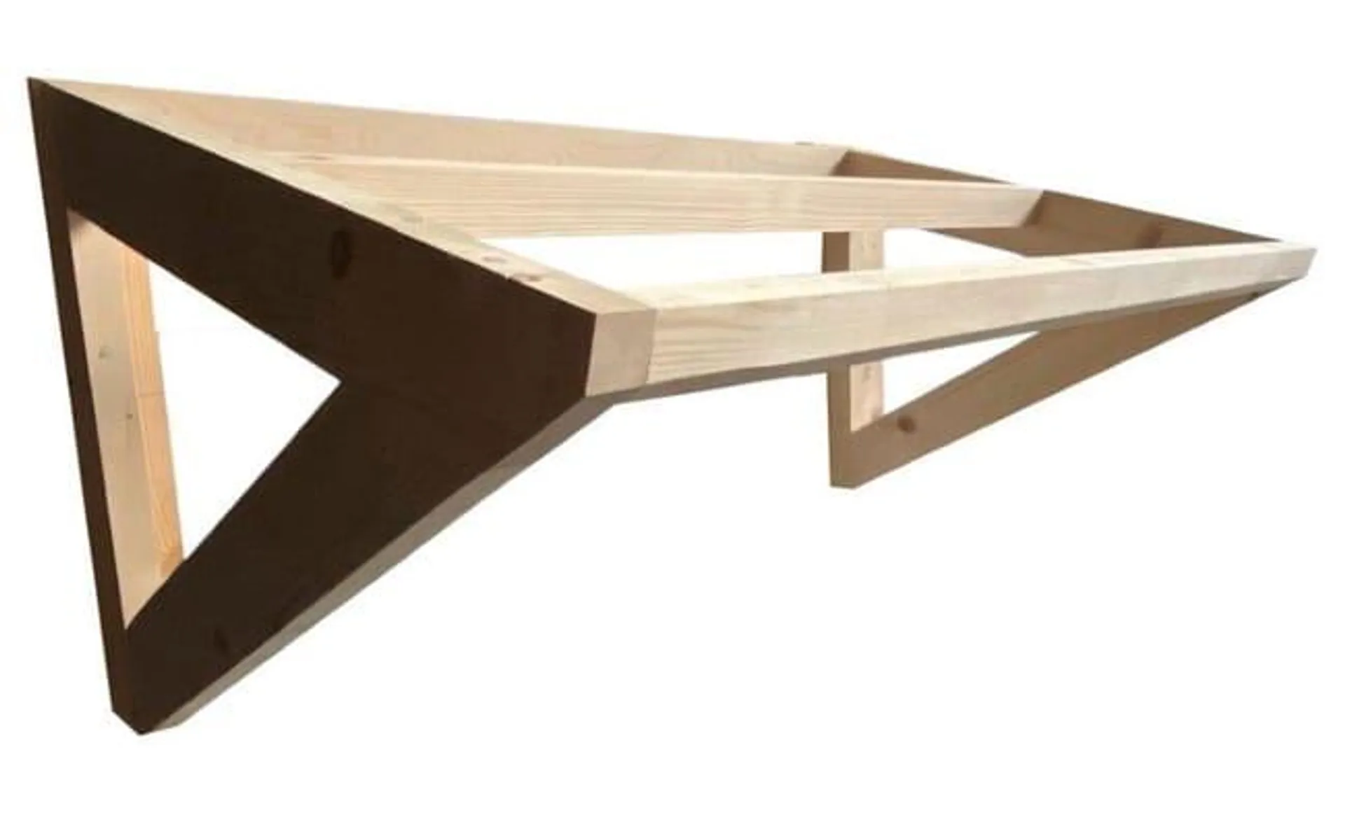 Pensilina TOSCANA in legno marrone L 140 x P 85 cm