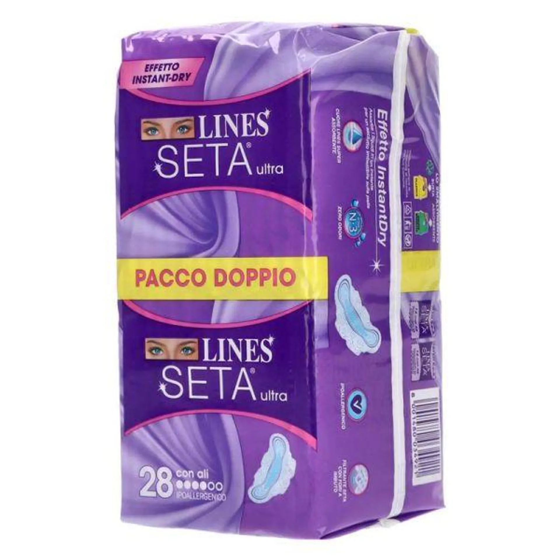 ASSORBENTI LINES SETA ULTRA CON ALI 28PZ