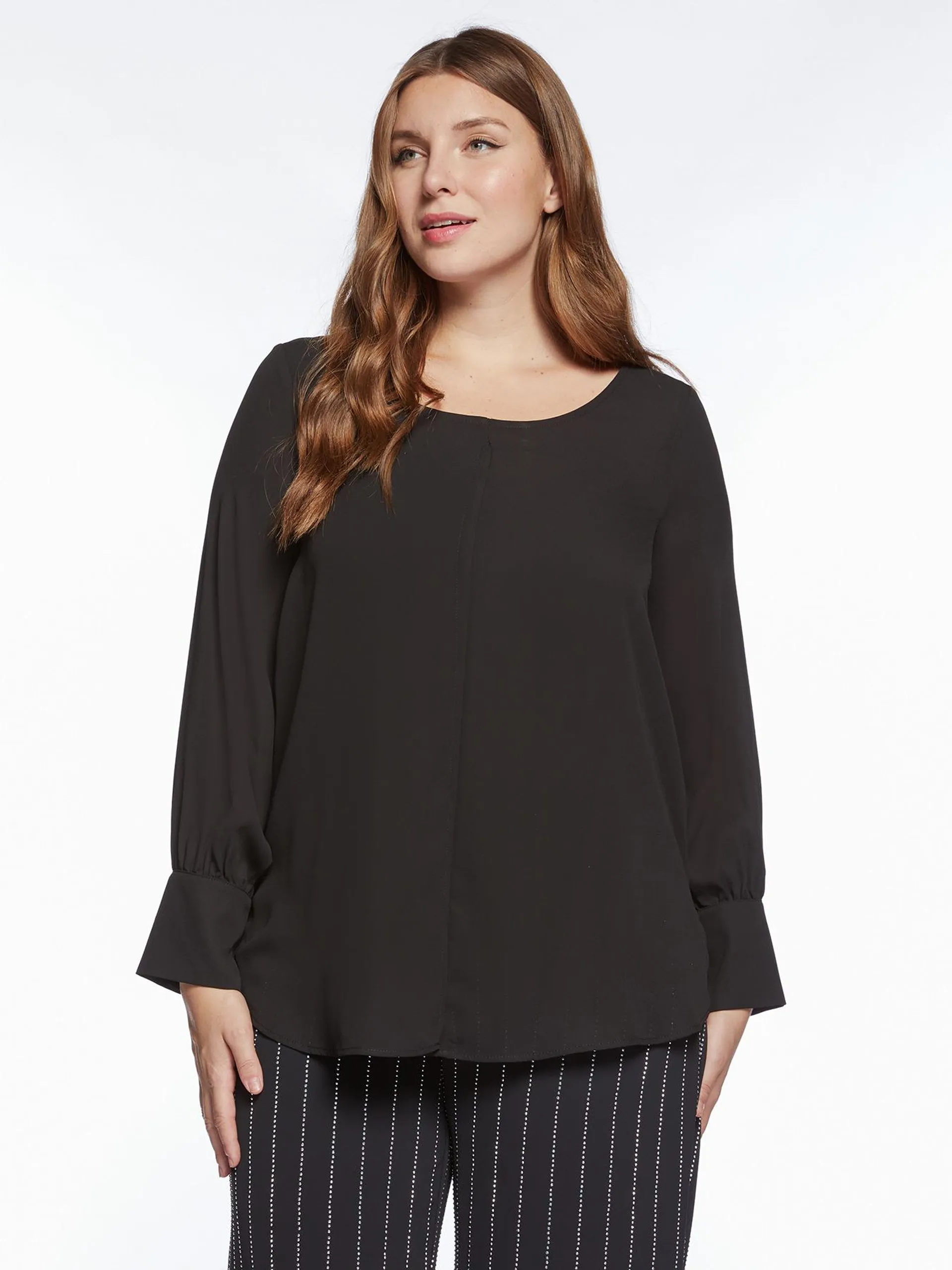 Blusa in doppia georgette