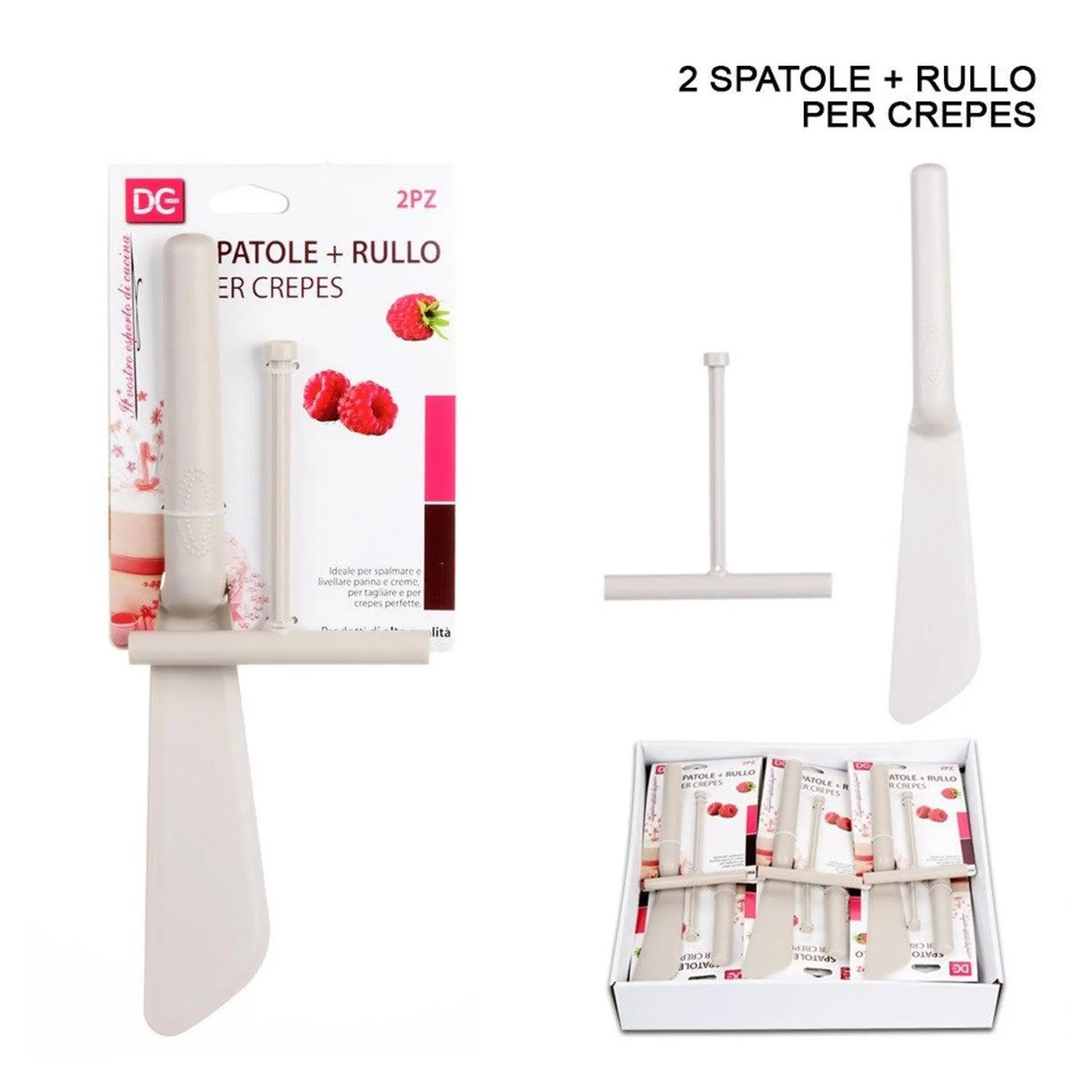 Dc - Crepes Spatola + Rullo 2Pz Bianco