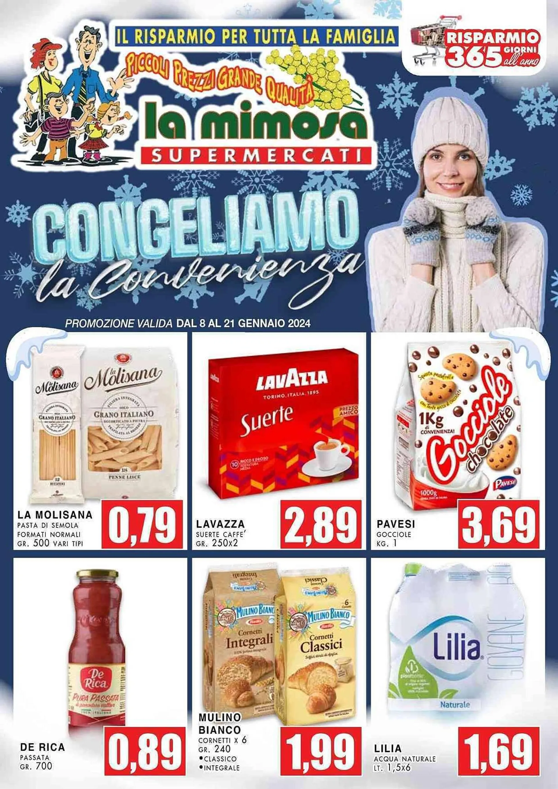 Volantino La Mimosa Supermercati da 8 gennaio a 21 gennaio di 2024 - Pagina del volantino 