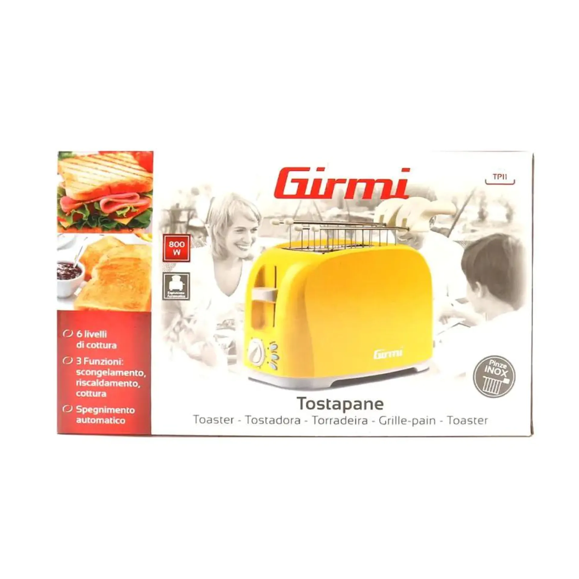 Girmi Tostapane Elettrico - Giallo