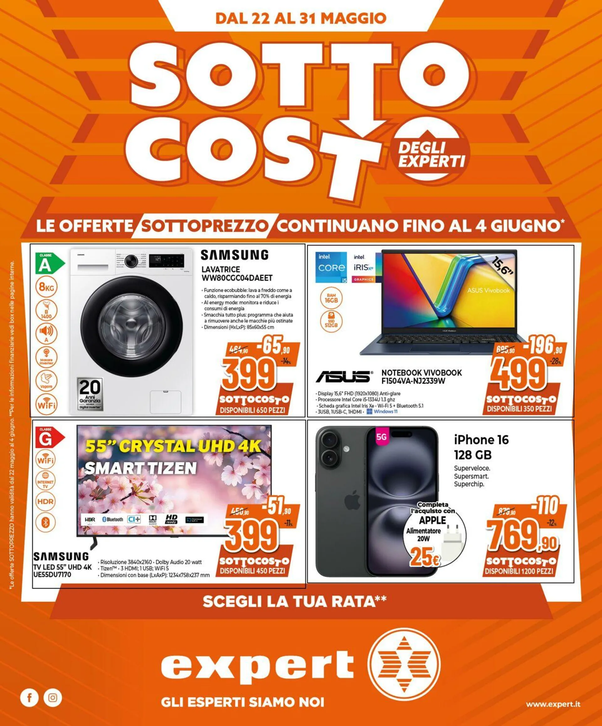 Expert Volantino attuale da 22 maggio a 31 maggio di 2025 - Pagina del volantino 1