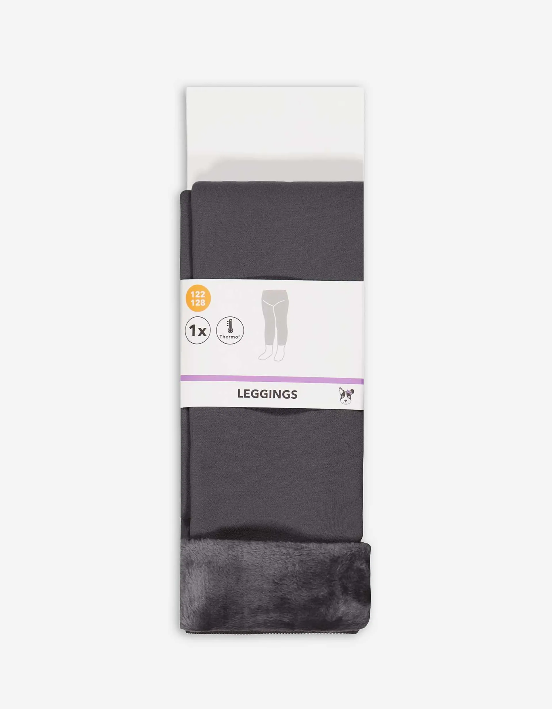 Leggings termici - Tinta unita - grigio scuro