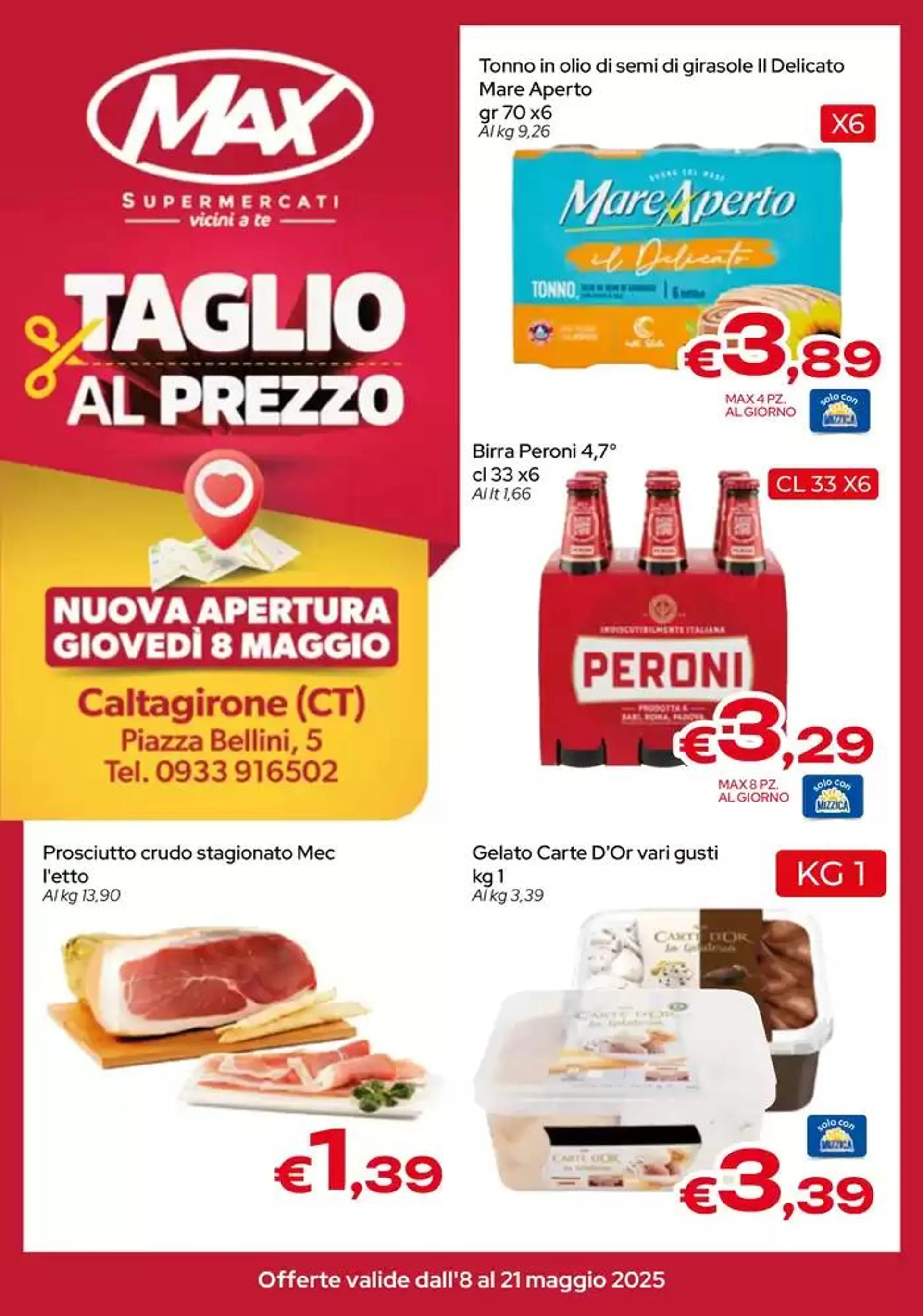 Taglio al prezzo da 8 maggio a 21 maggio di 2025 - Pagina del volantino 1