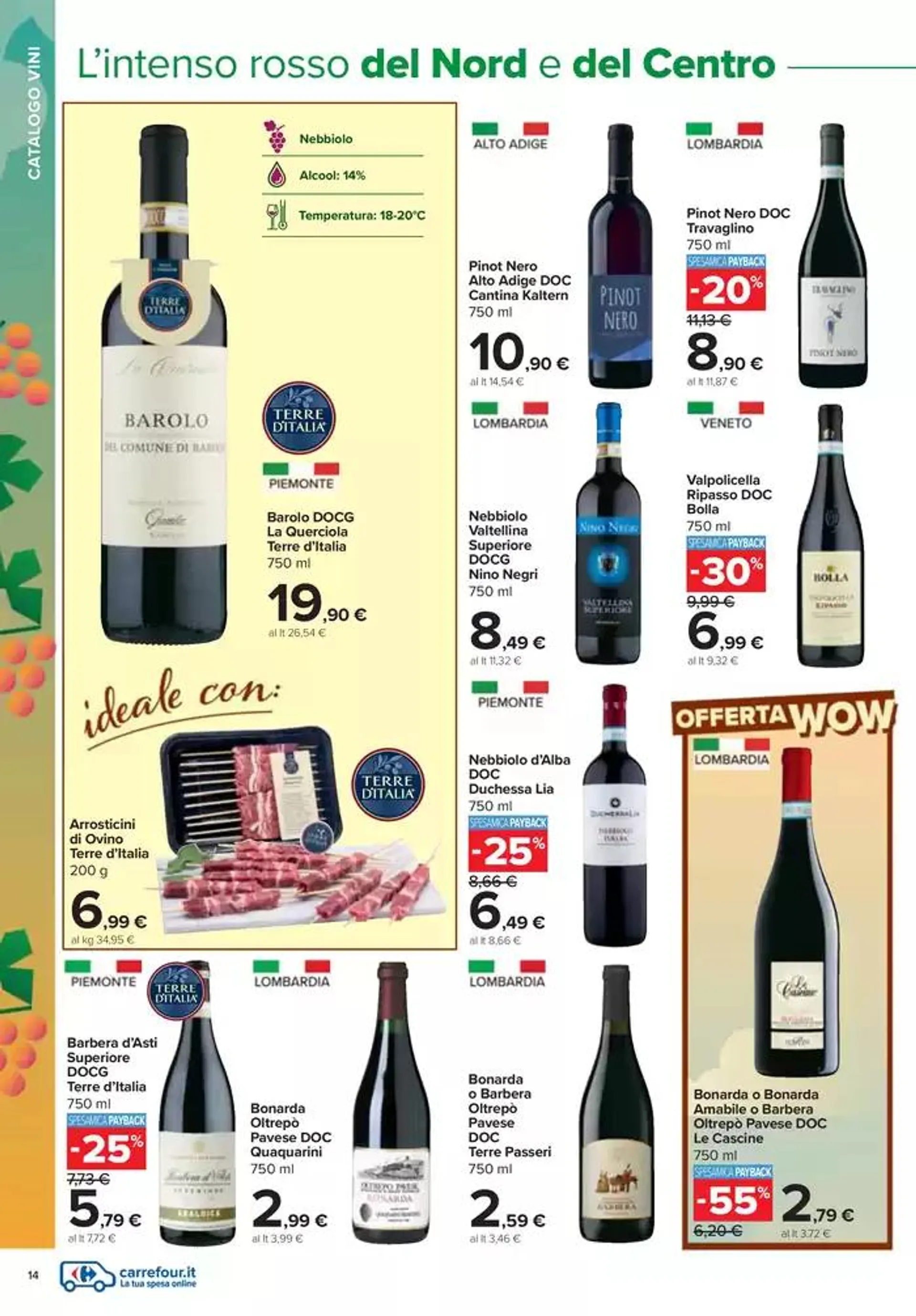 Catalogo vini  da 7 ottobre a 10 novembre di 2024 - Pagina del volantino 14