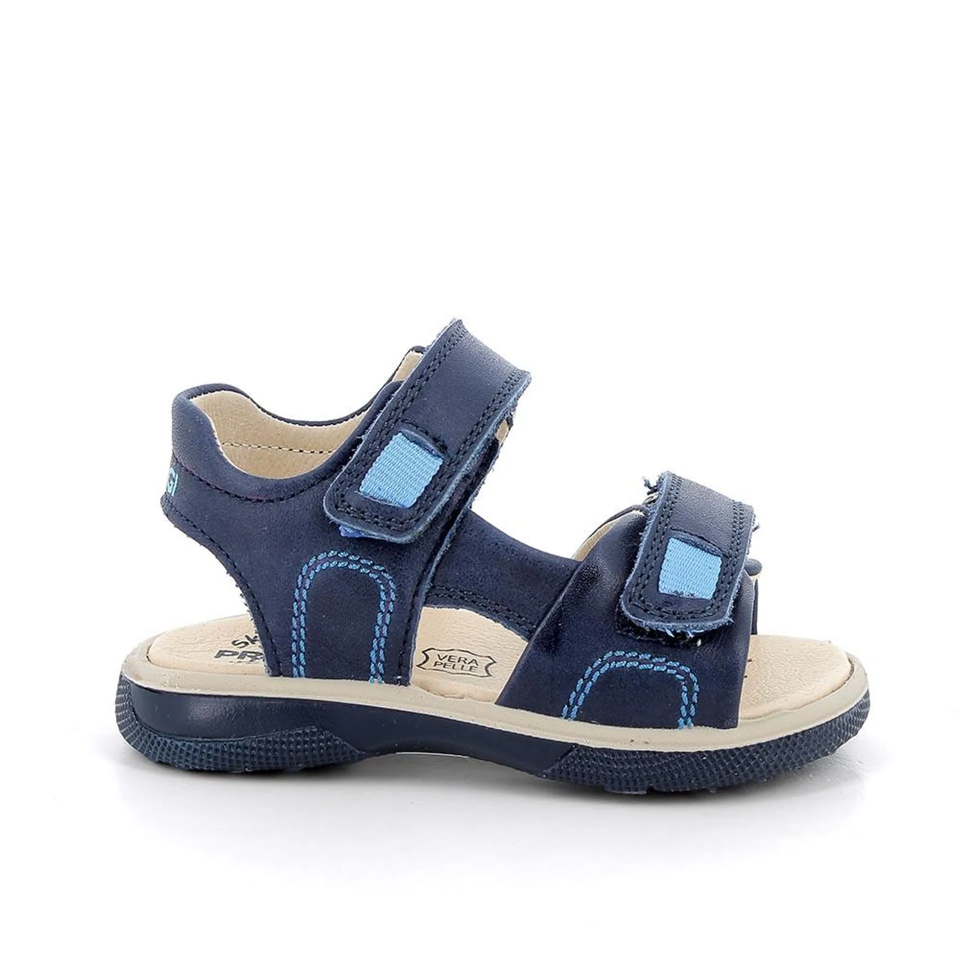 Sandali in pelle da bambino blu