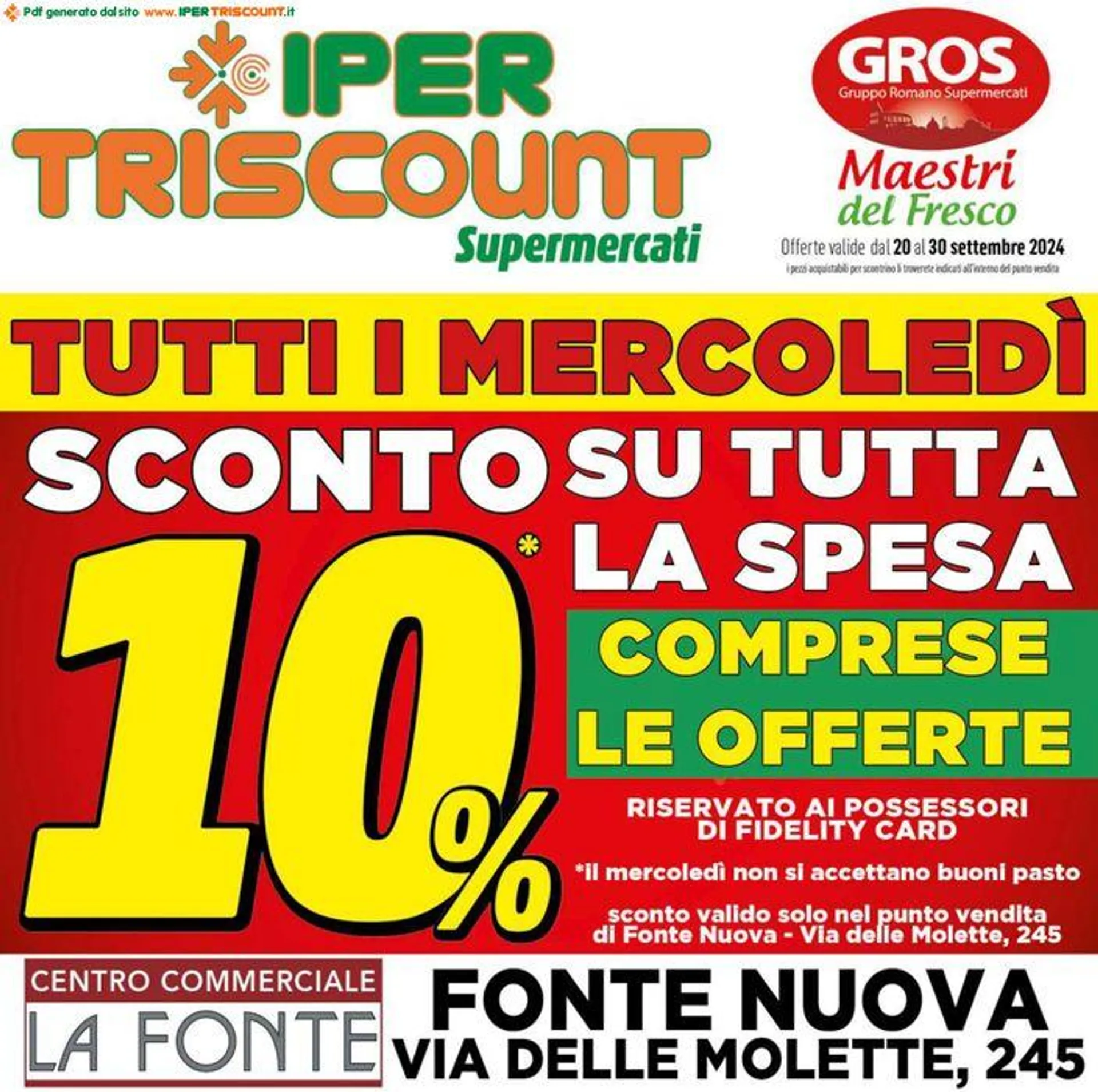 Sconto su tutta la spesa - 1