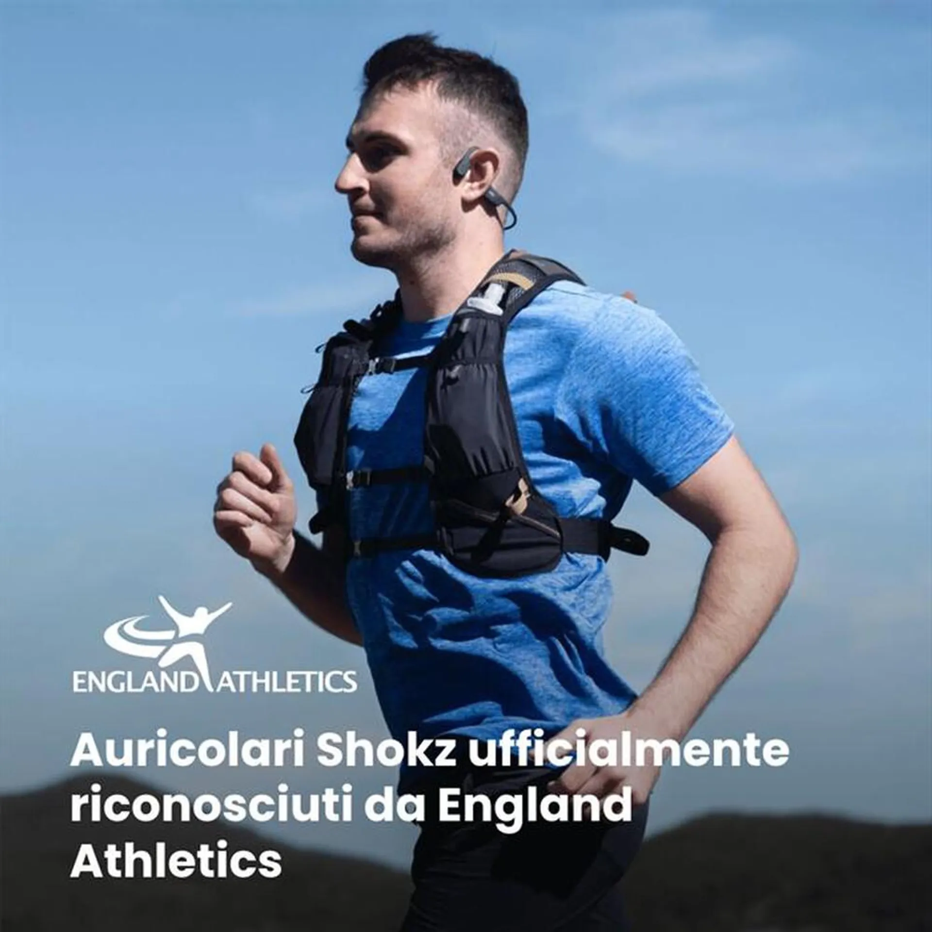 SHOKZ - Auricolare Bluetooth OPENRUN-Black