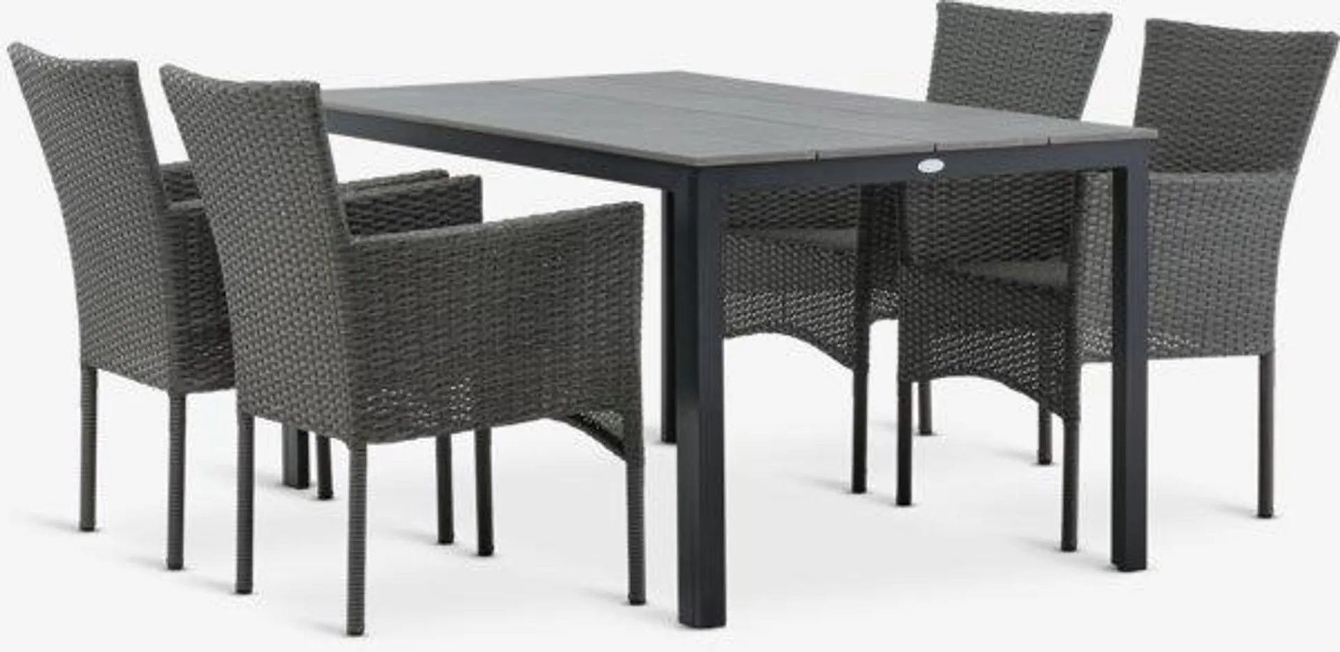 MARIELYST Tavolo L150 cm + 4 AIDTSedie grigio