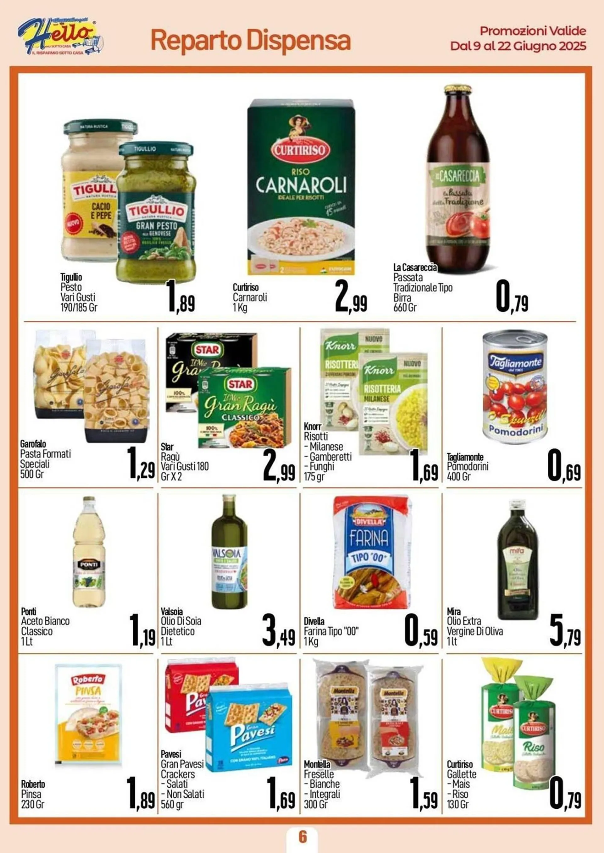Volantino Hello Supermercati da 9 giugno a 22 giugno di 2025 - Pagina del volantino 6