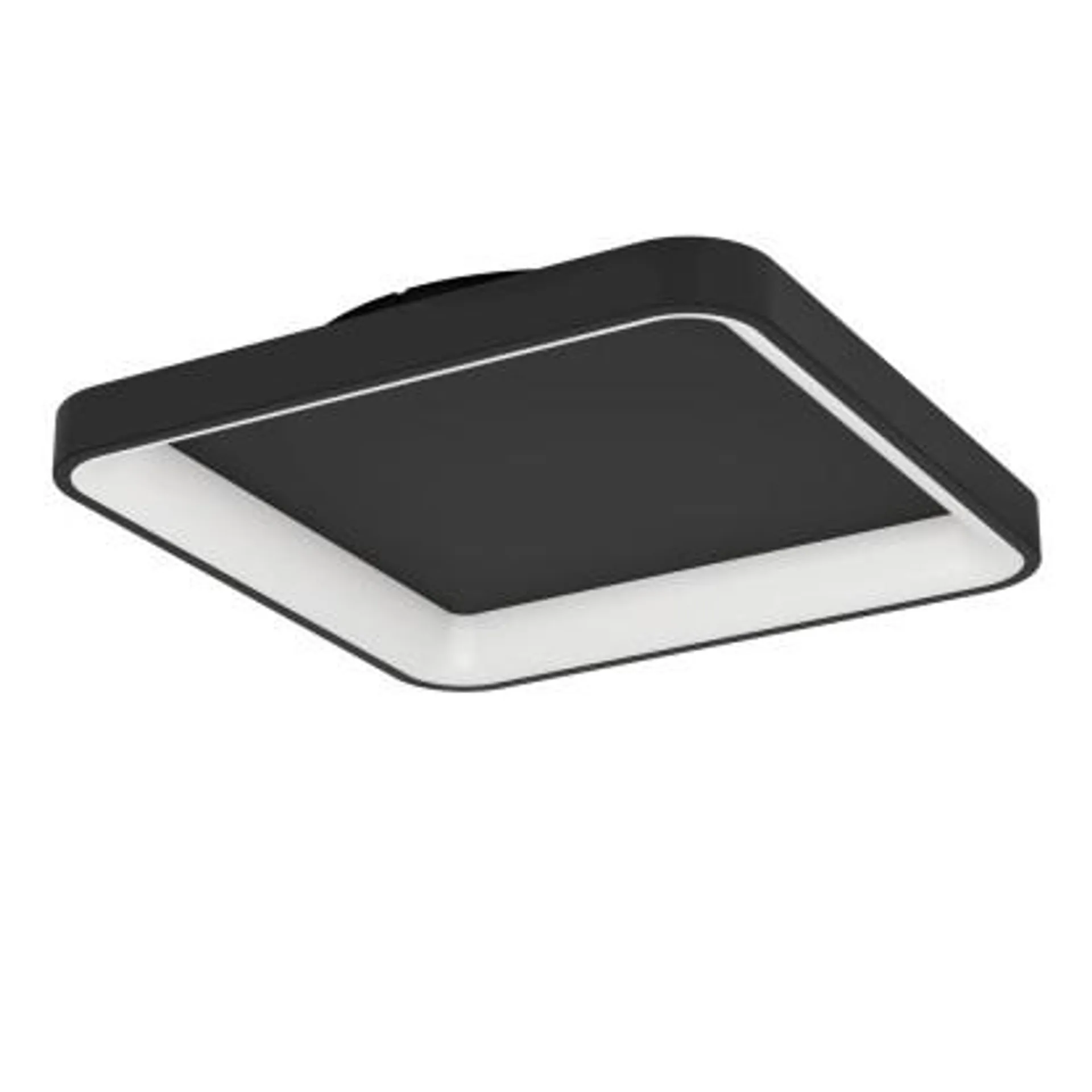 Plafoniera/applique LED Loretello 1440 lm CCT 35x35x7,5 cm nero