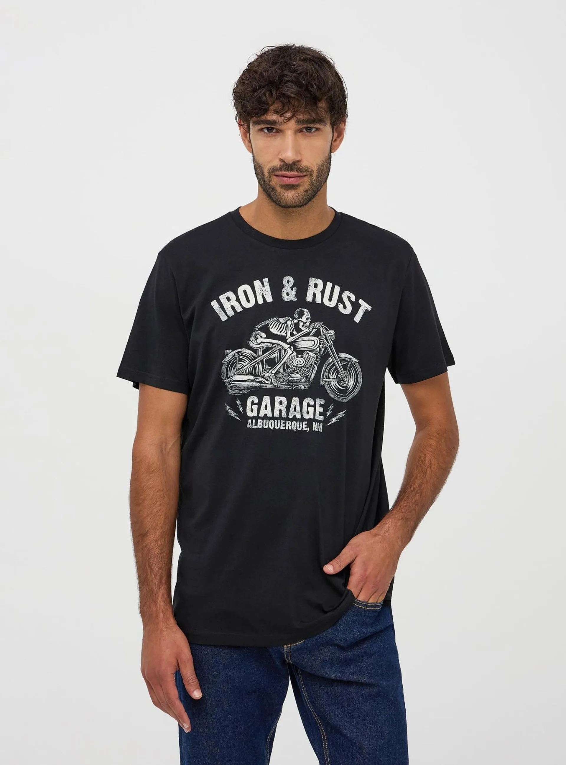 T-shirt con stampa Nero