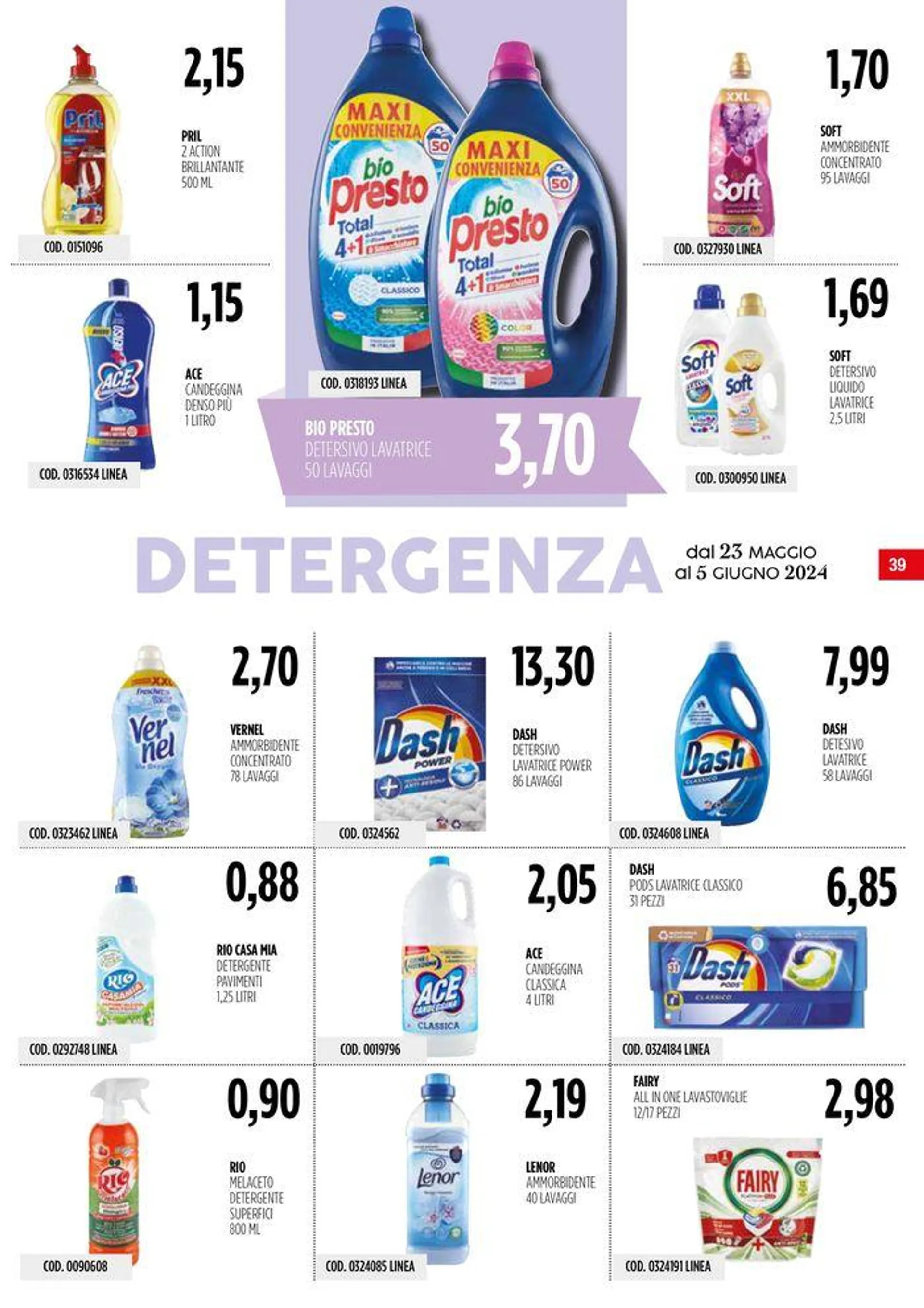 Carico Cash & Carry  da 23 maggio a 5 giugno di 2024 - Pagina del volantino 39