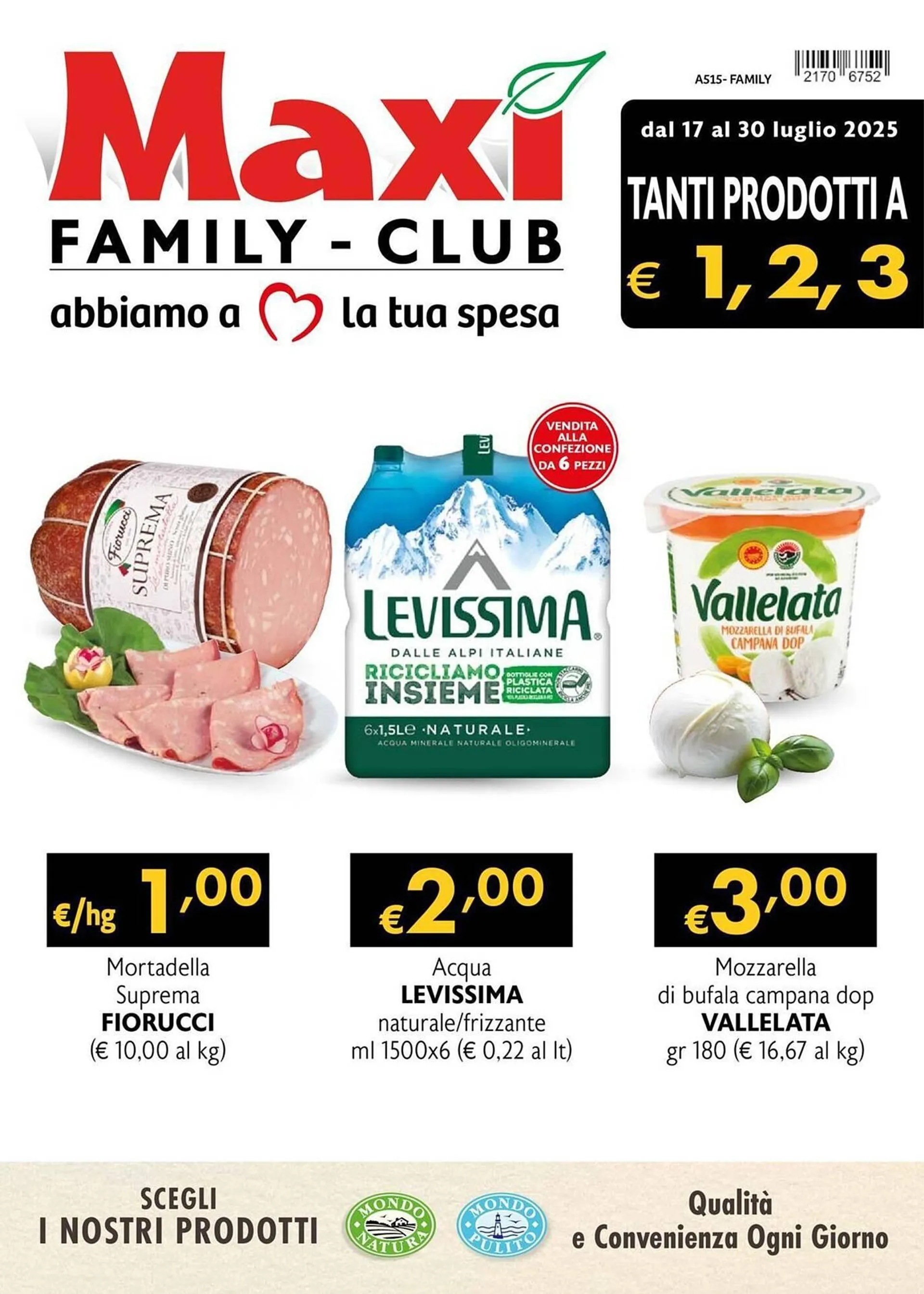 Volantino Maxi Family da 17 luglio a 30 luglio di 2025 - Pagina del volantino 1