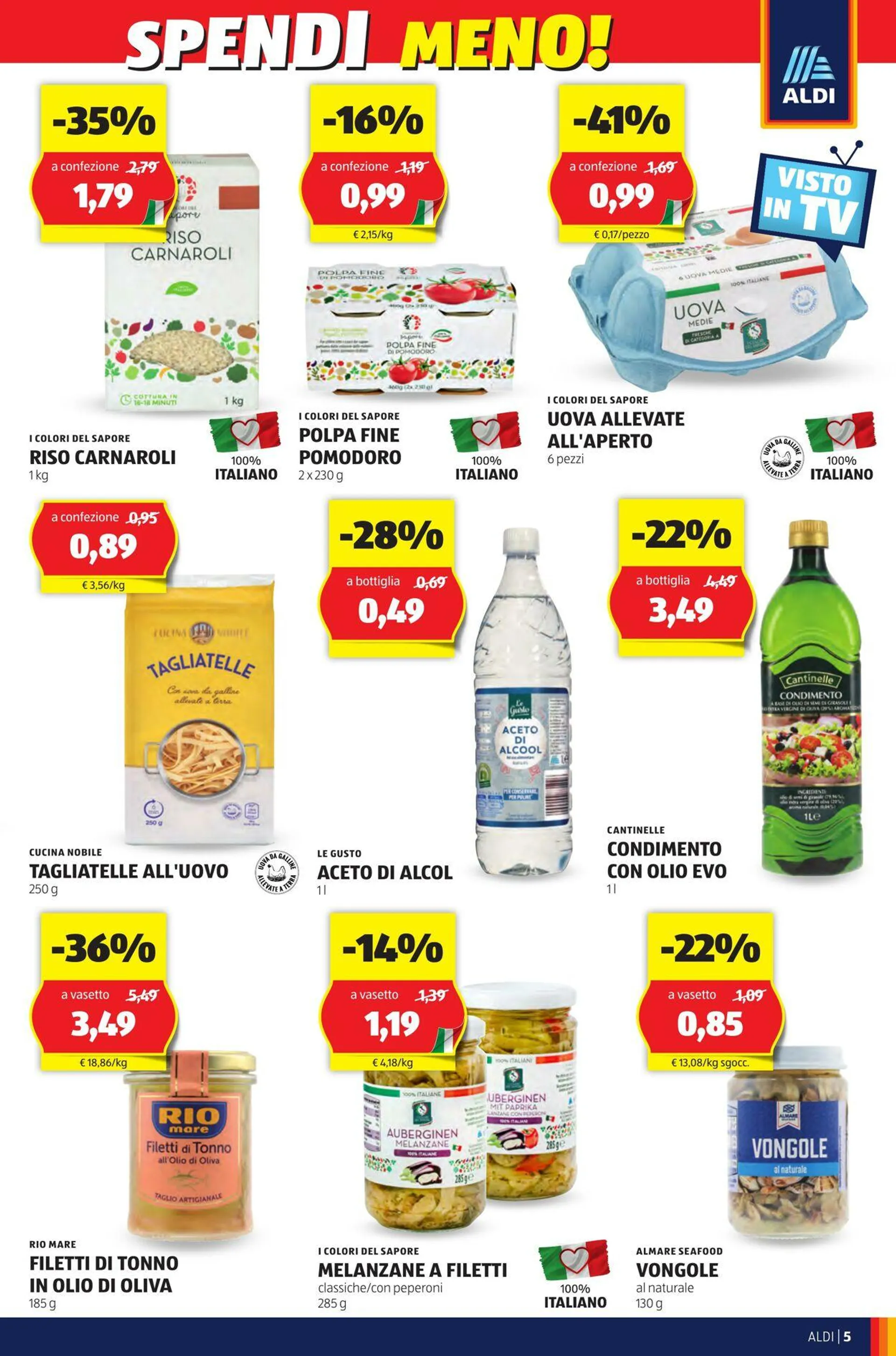 Aldi Volantino attuale da 28 ottobre a 3 novembre di 2024 - Pagina del volantino 5