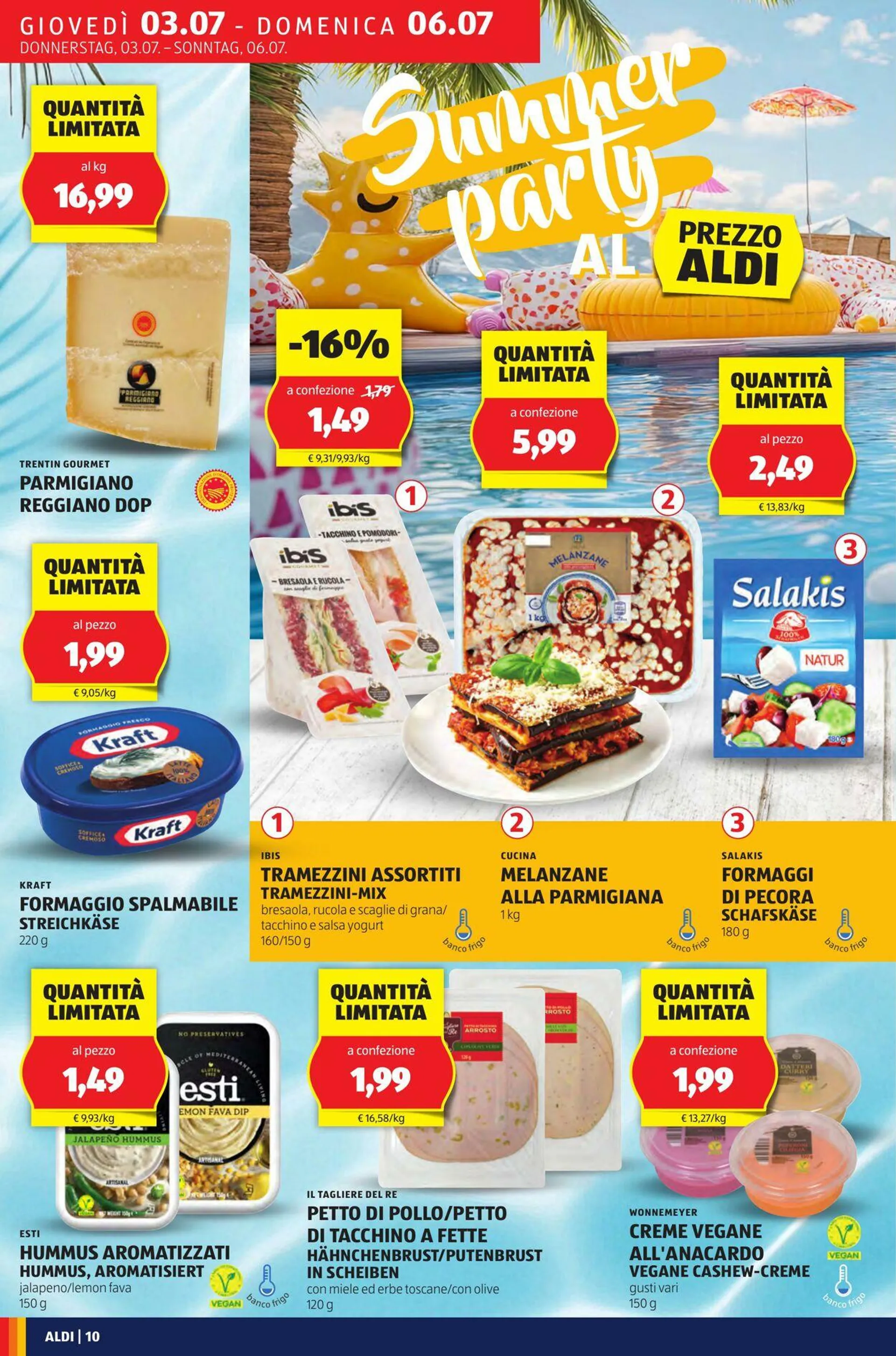 Aldi Volantino attuale da 29 giugno a 13 luglio di 2025 - Pagina del volantino 10
