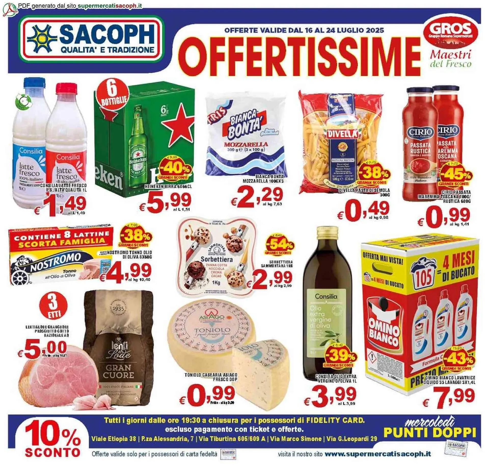 Volantino Sacoph da 16 luglio a 24 luglio di 2025 - Pagina del volantino 1