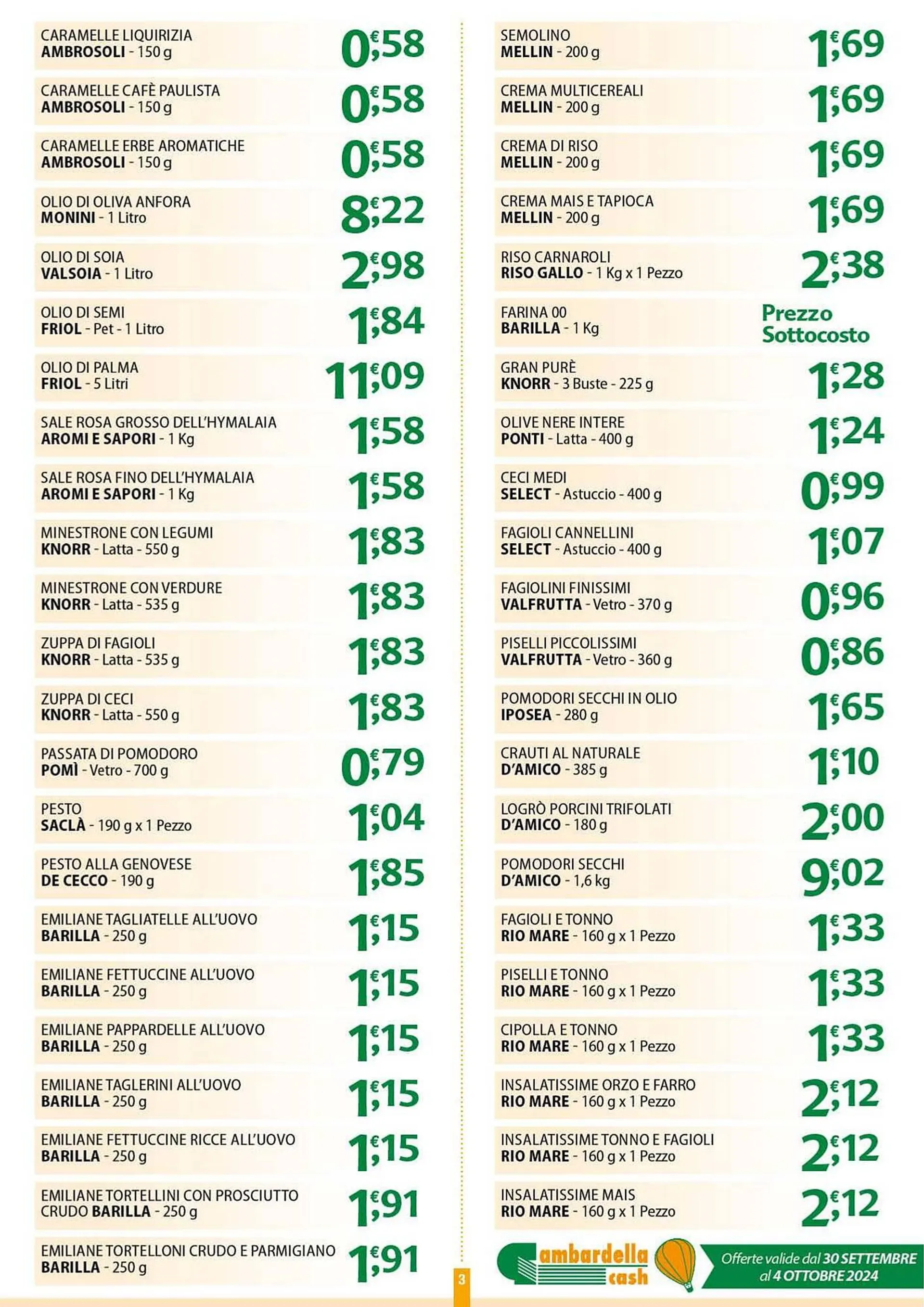 Volantino Gambardella Cash da 30 settembre a 4 ottobre di 2024 - Pagina del volantino 3