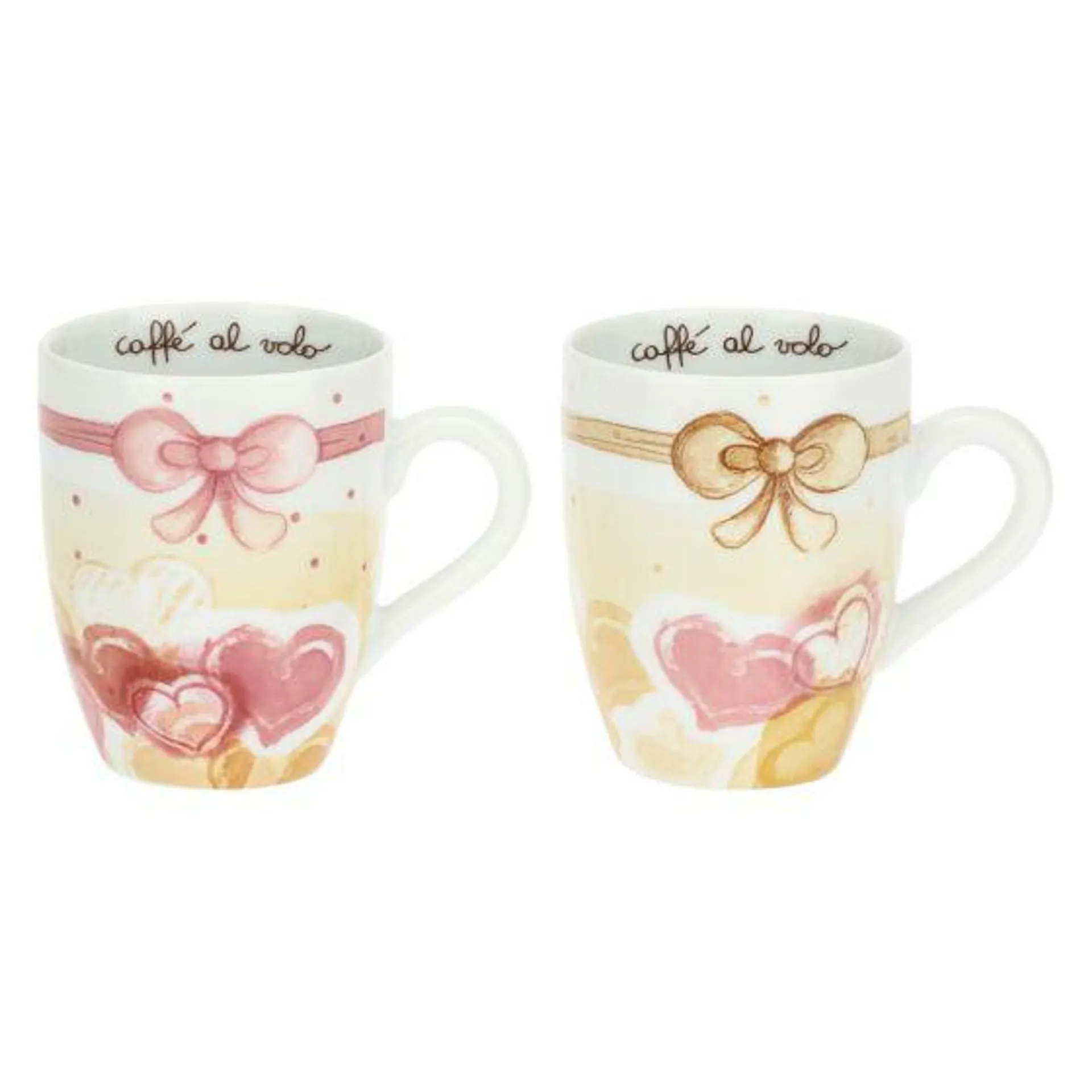 Set 2 mug in porcellana Angel Love