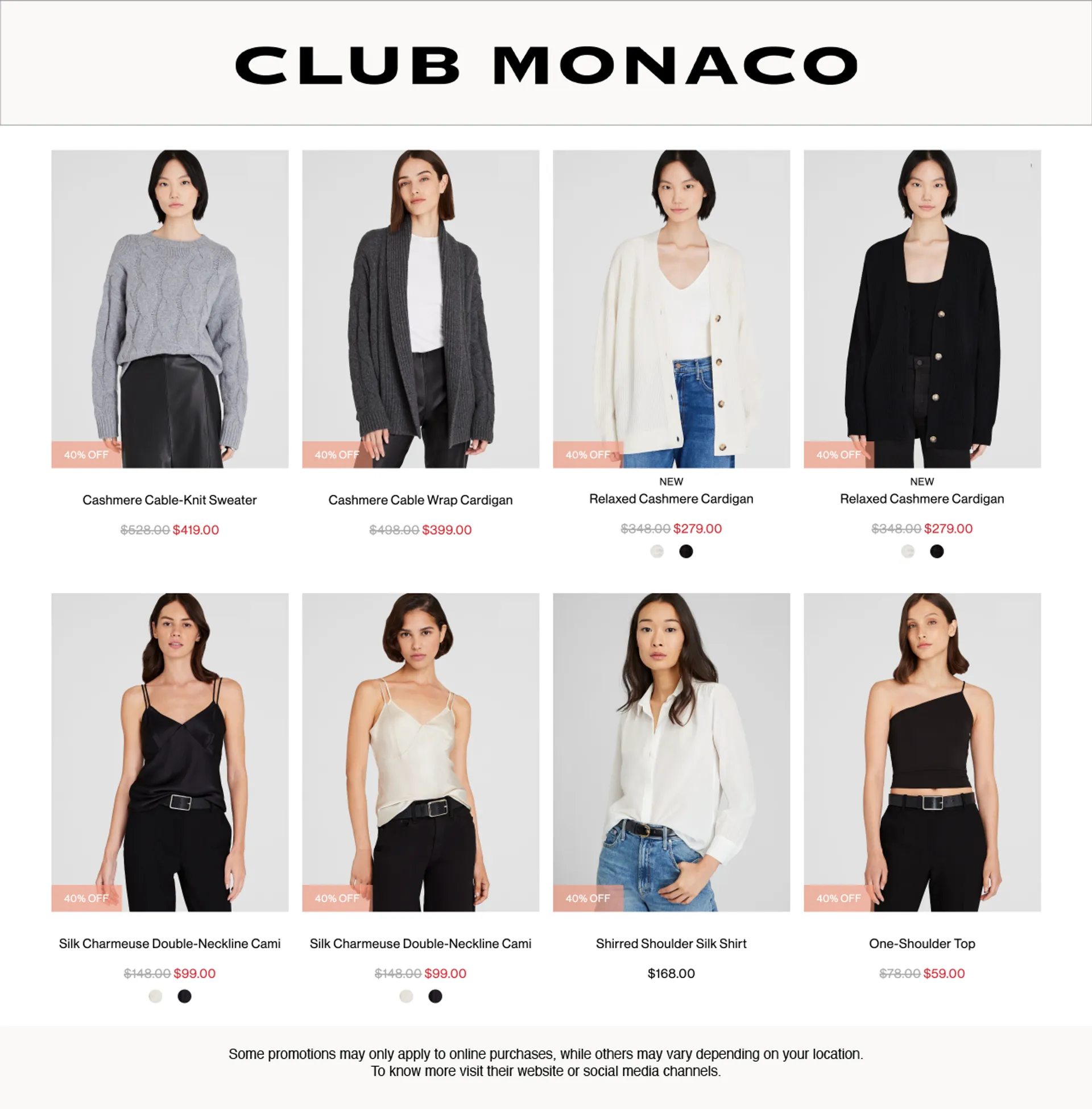 Weekly ad Club Monaco from December 12 to December 26 2024 - Page 3