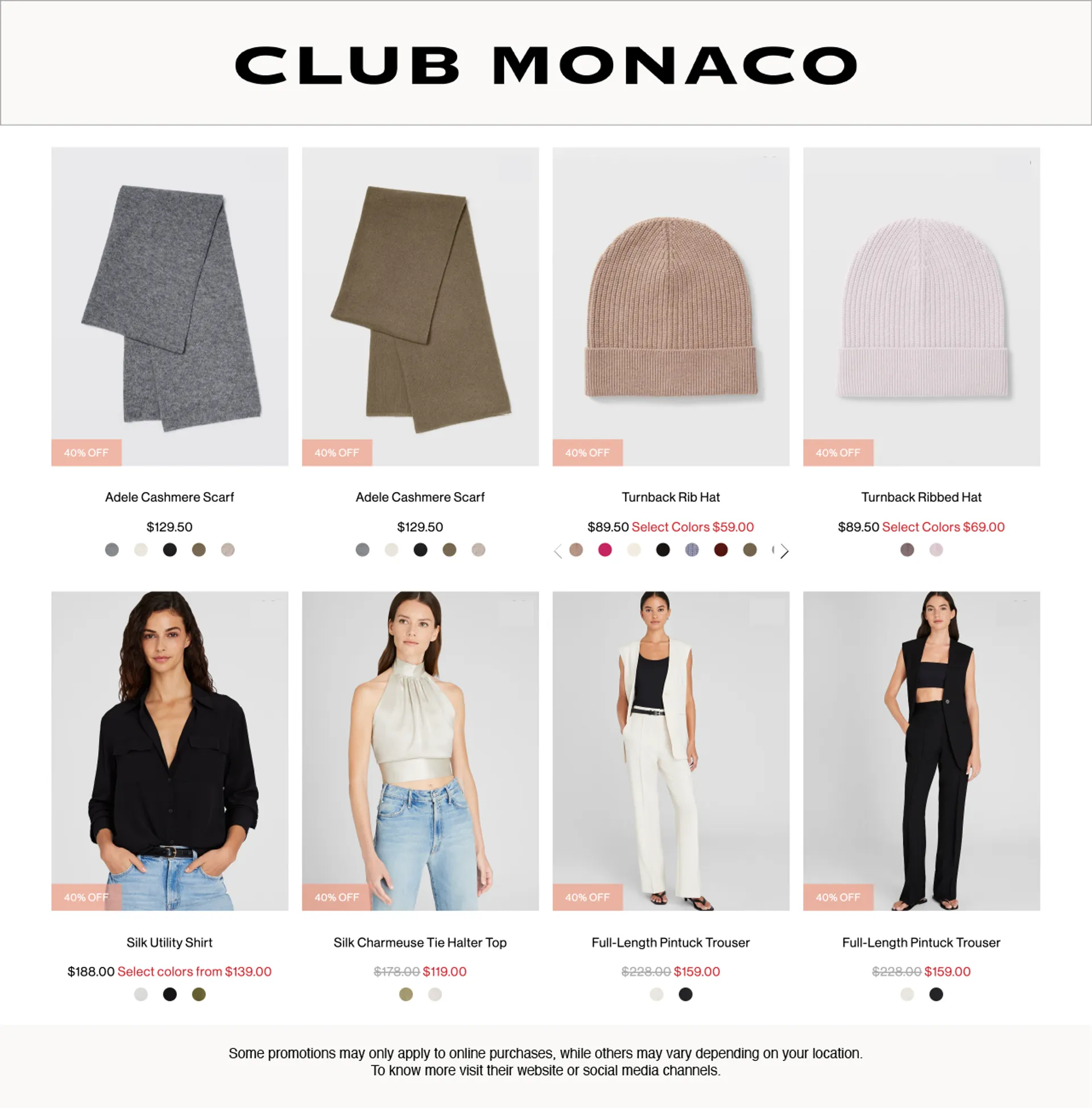 Weekly ad Club Monaco from December 12 to December 26 2024 - Page 4