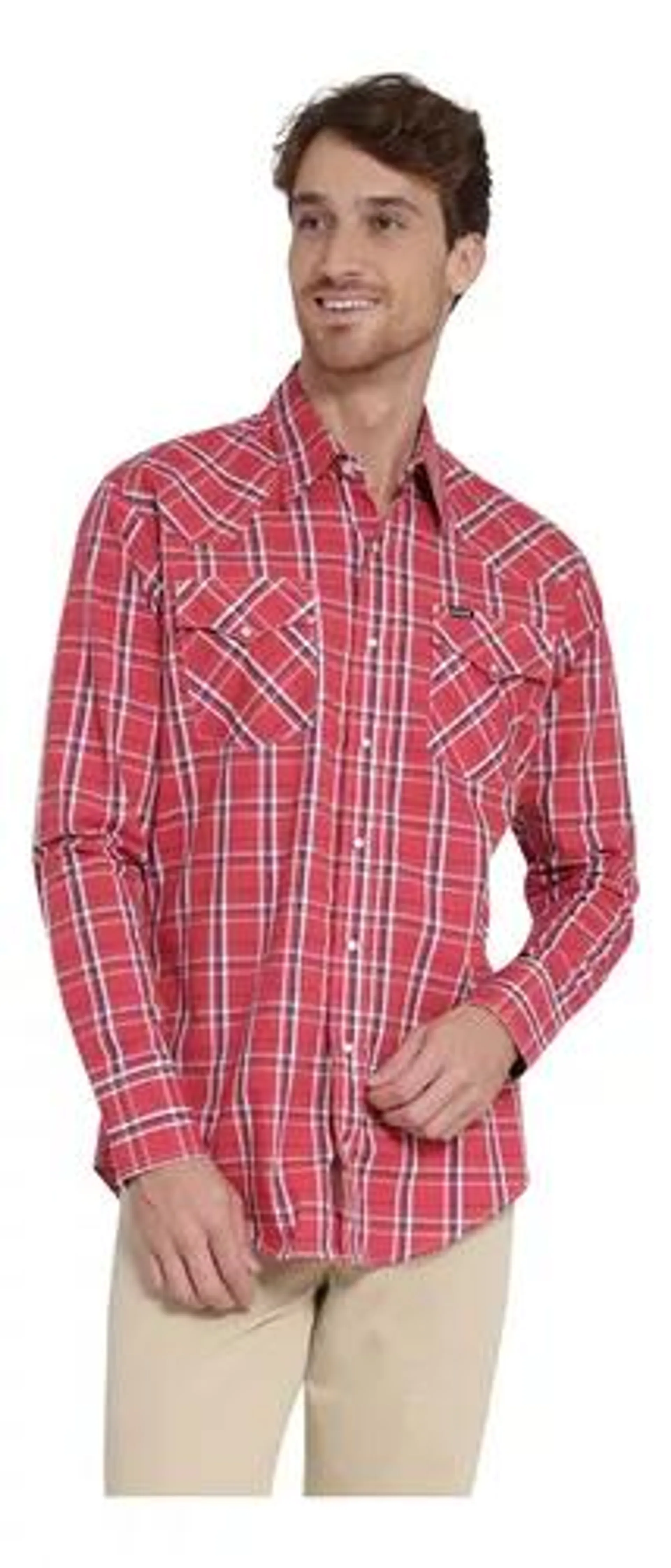 Camisa Vaquera Hombre Wrangler Regular Fit Manga Larga 405