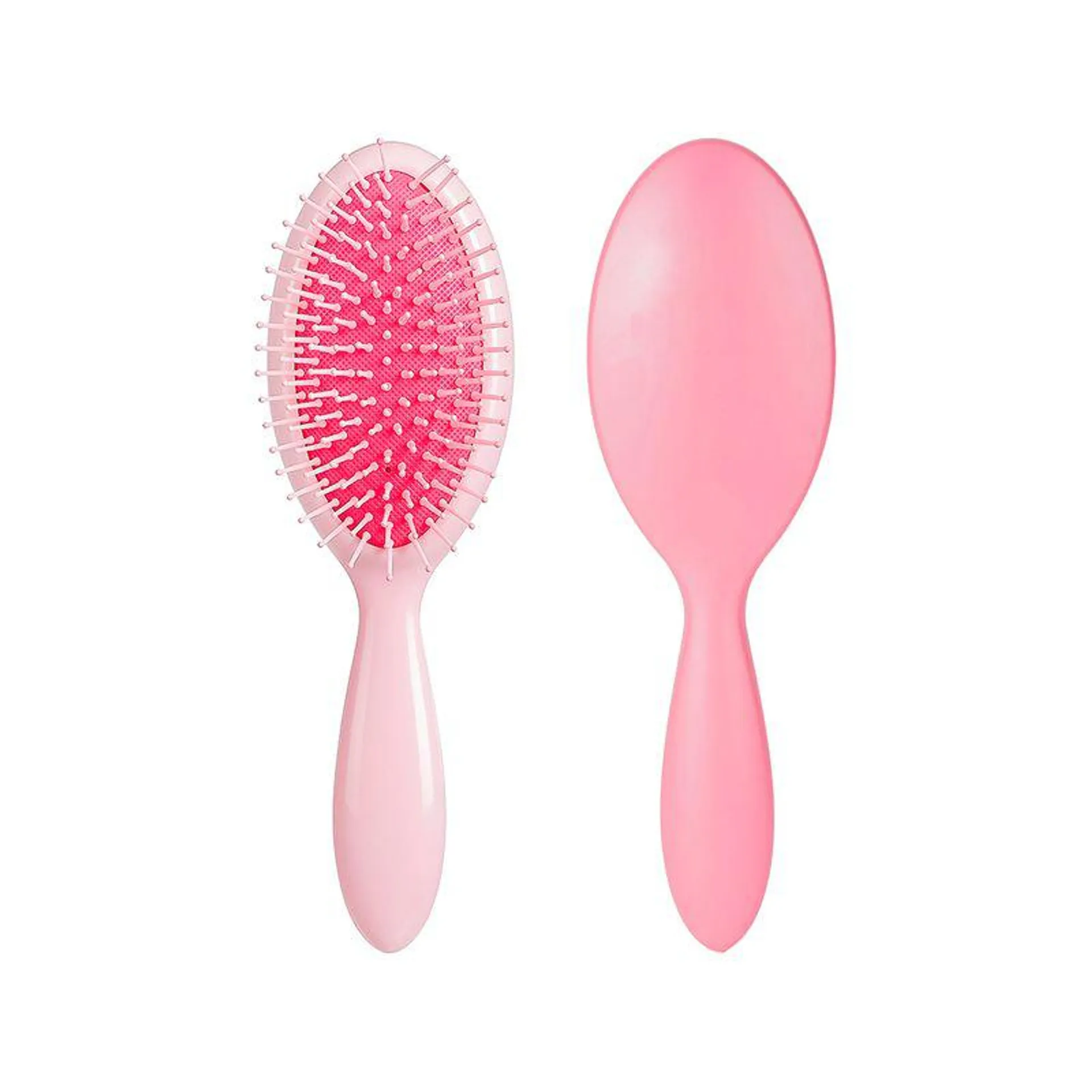Cepillo Para Cabello Sintético Rosa 22.5 cm