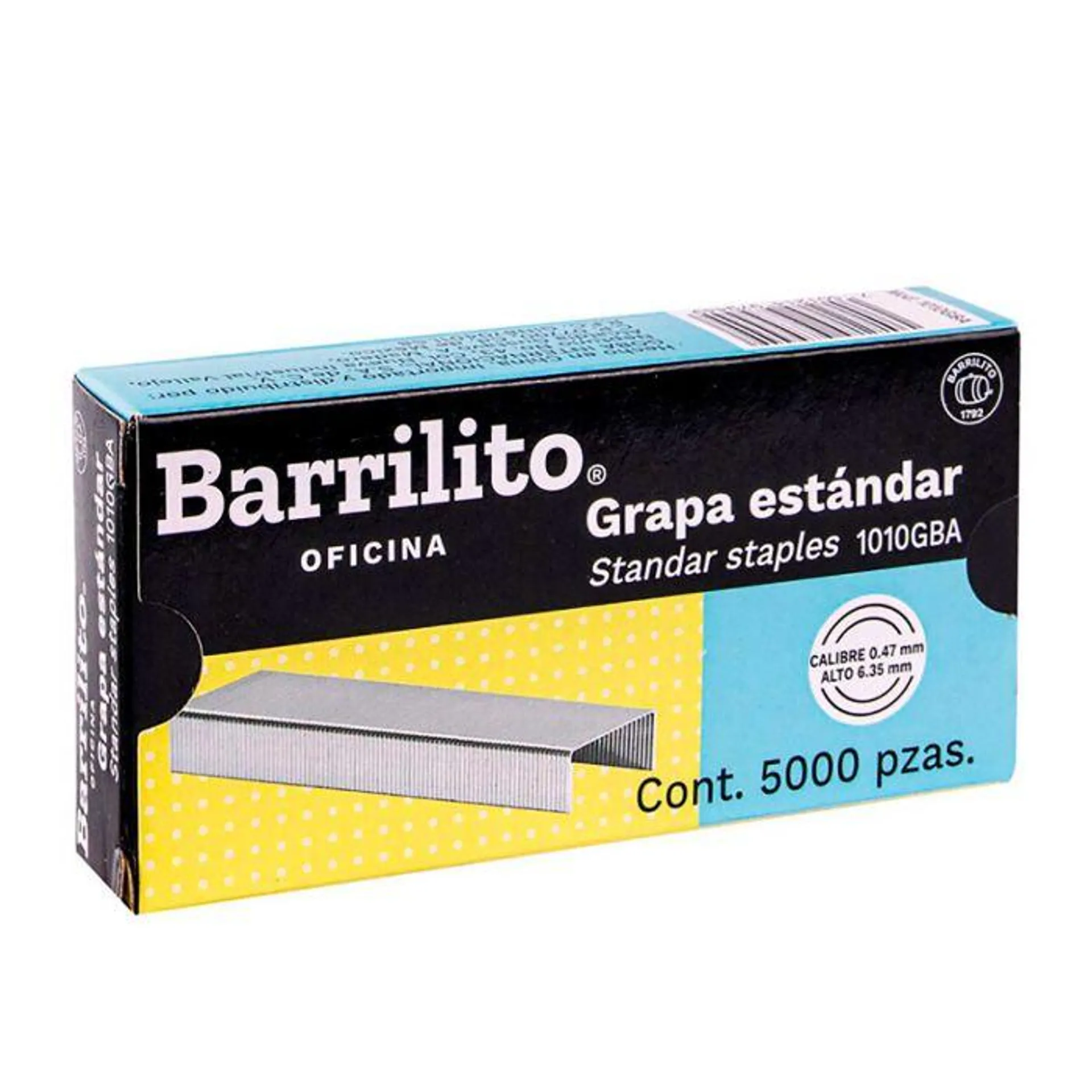 Grapa Standard C/5000 Barrilito 6 mm