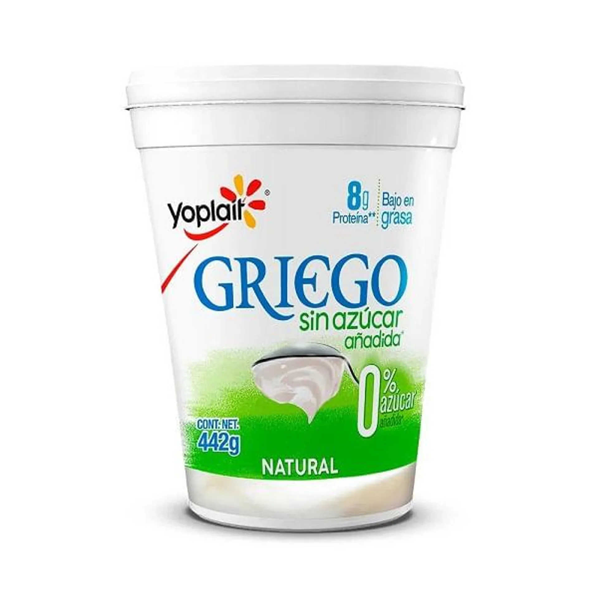 Yoghurt Yoplait batido griego natural sin azucar 442 g