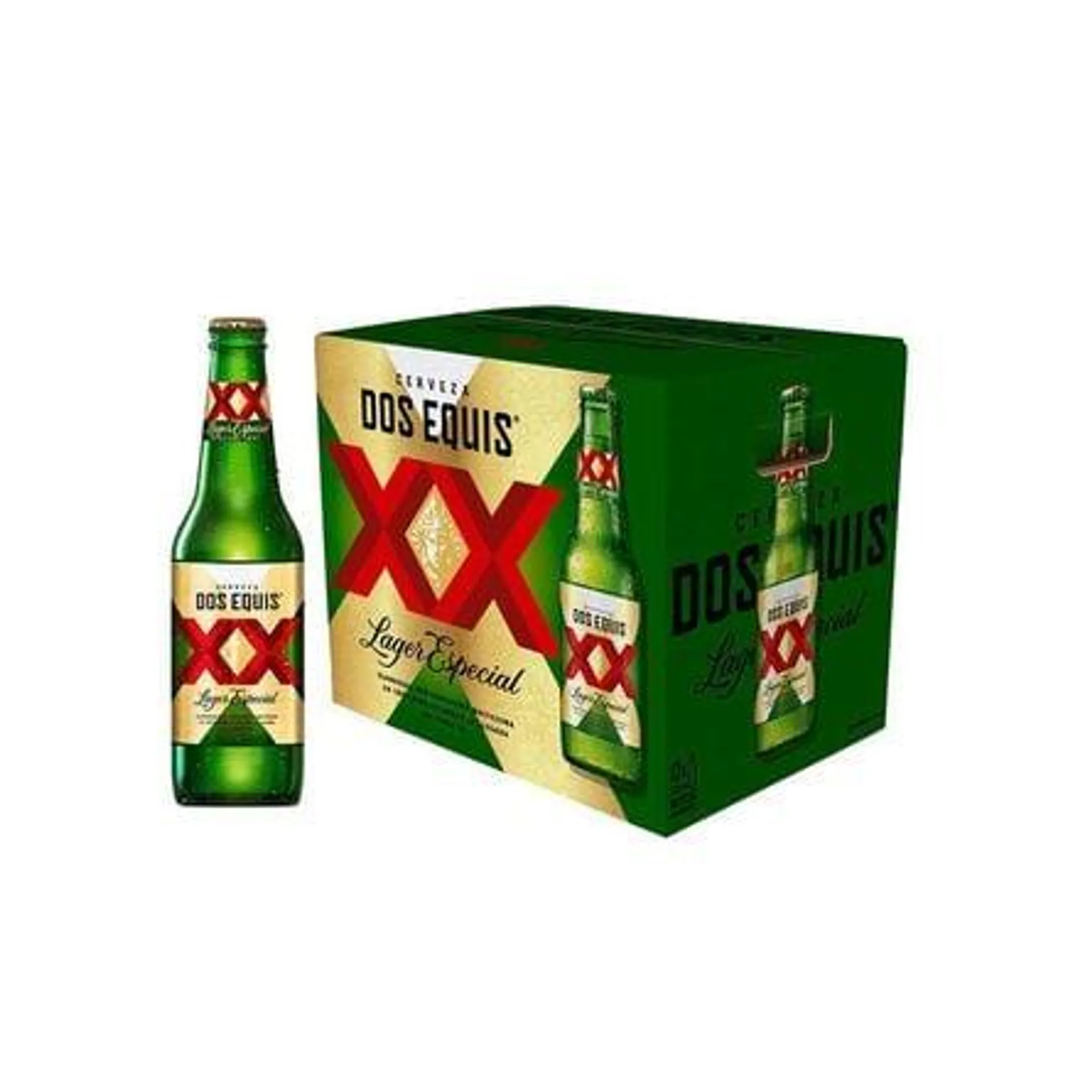 Cerveza XX Equis Lager 12 Pack Botella 355 ml