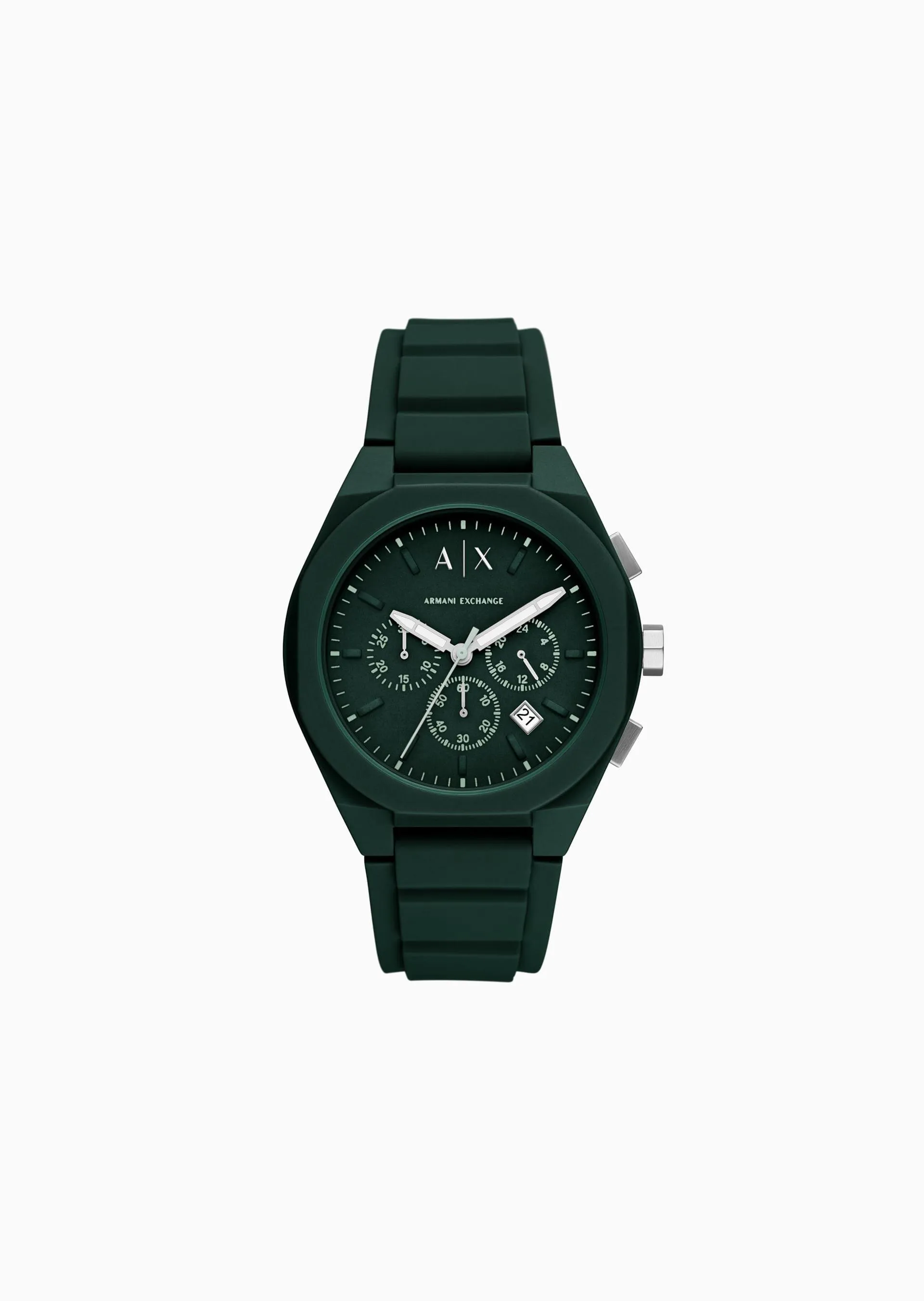 Reloj Cronógrafo Silicona Verde