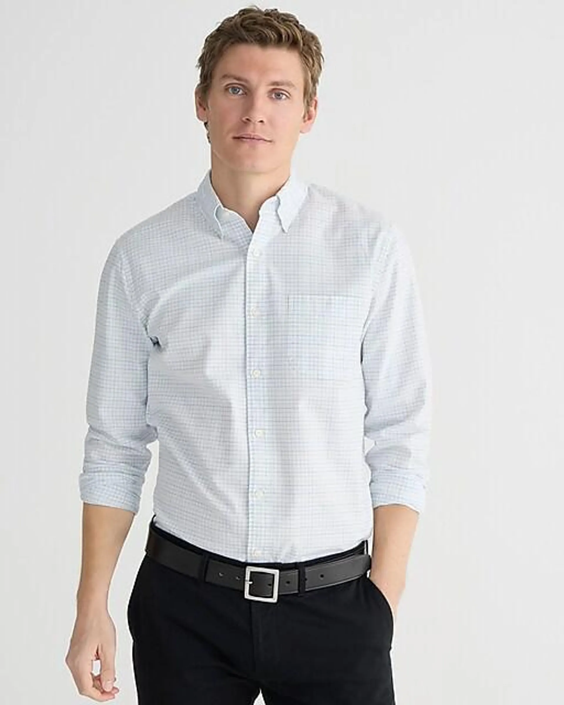 Broken-in organic cotton oxford shirt