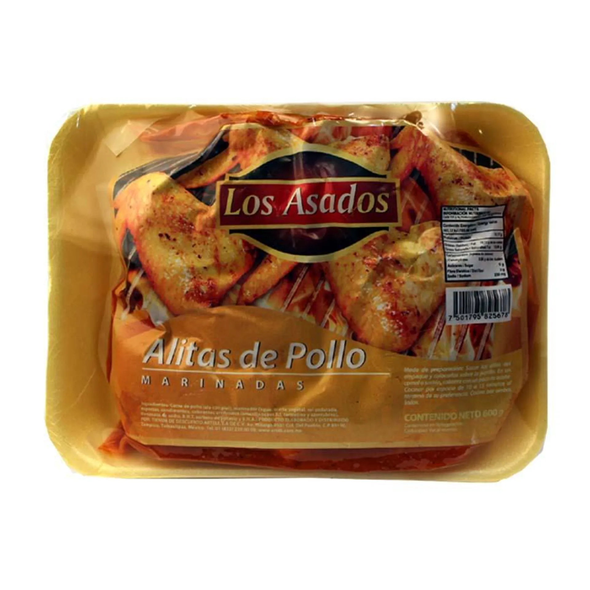 ALITA DE POLLO MARINADA LOS ASADOS PAQ 600 g