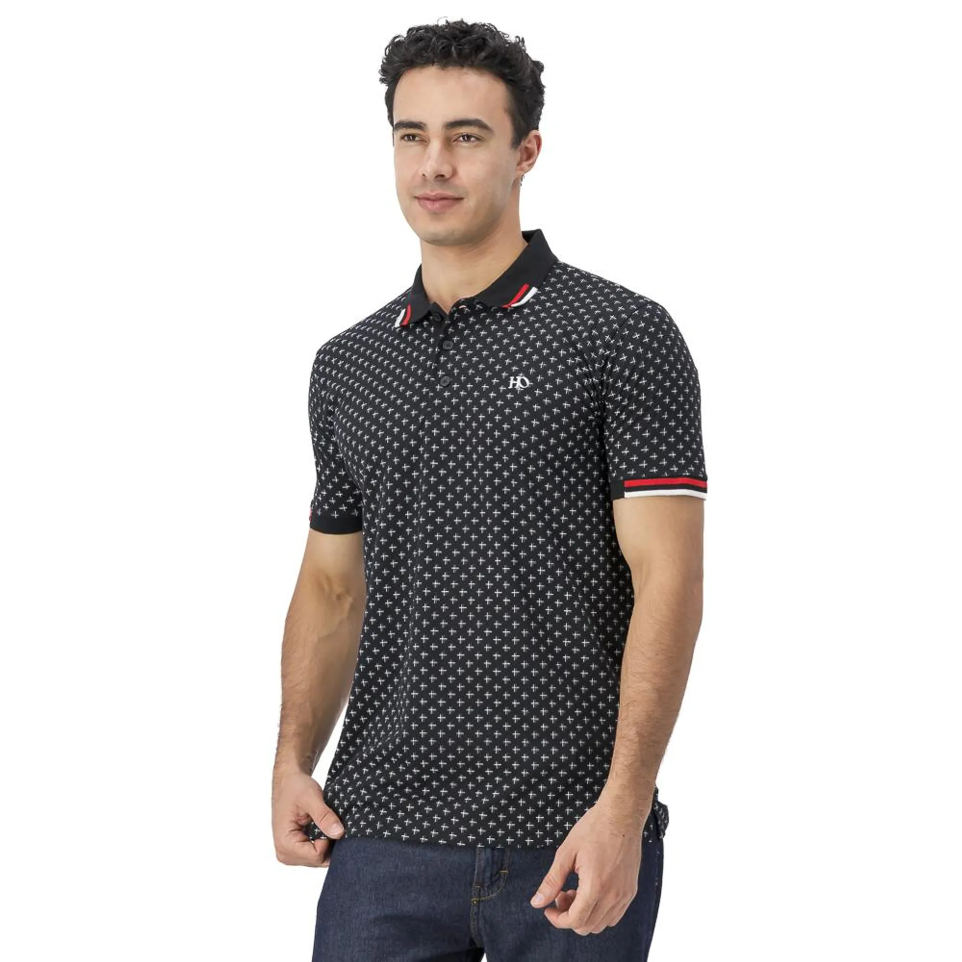 Playera Tipo Polo Hummo Hombre Diseño Full Print