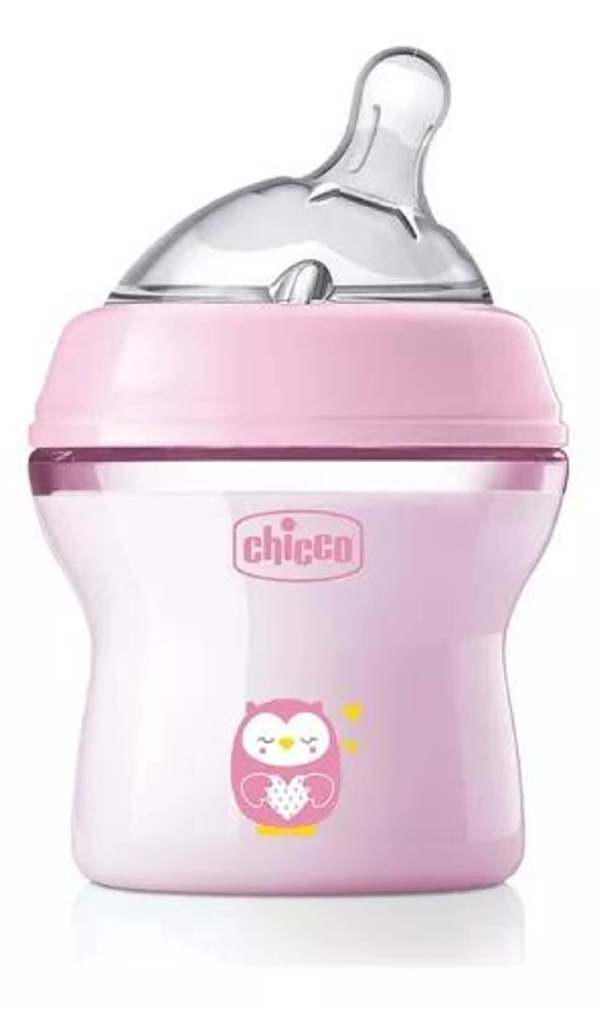 Chicco Biberón Natural Feeling 150 Ml Rosa. Recién Nacidos Color Rosa