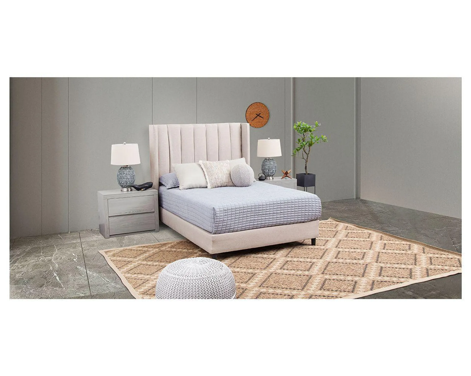 Cama Matrimonial Merea Beige