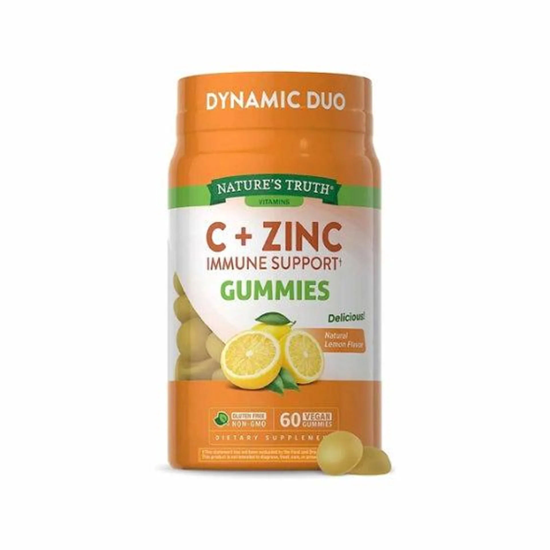 Gomitas con vitamina C y Zinc Natures Truth Limón 60 Gomitas