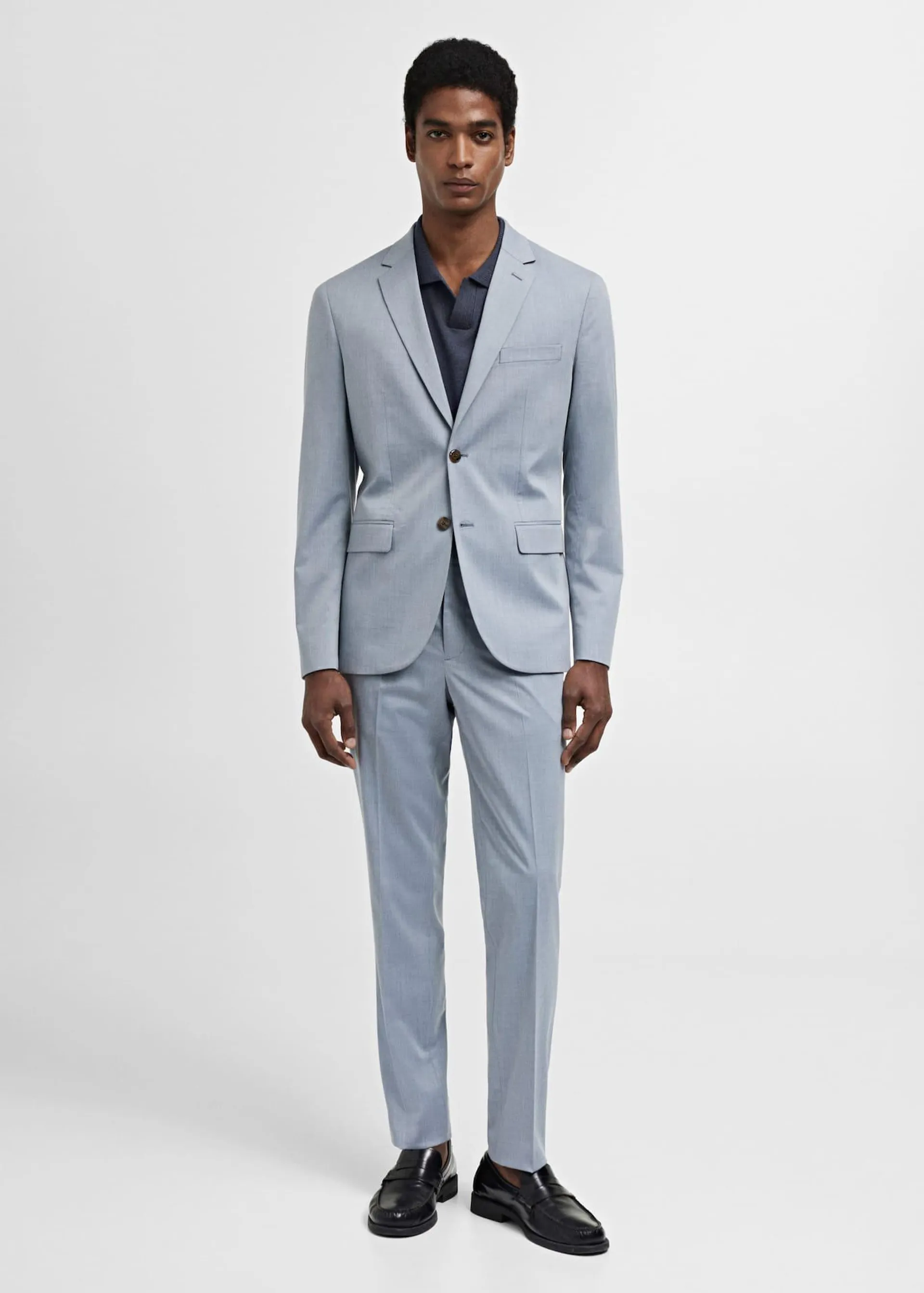 Pantalón traje super slim fit tejido strech