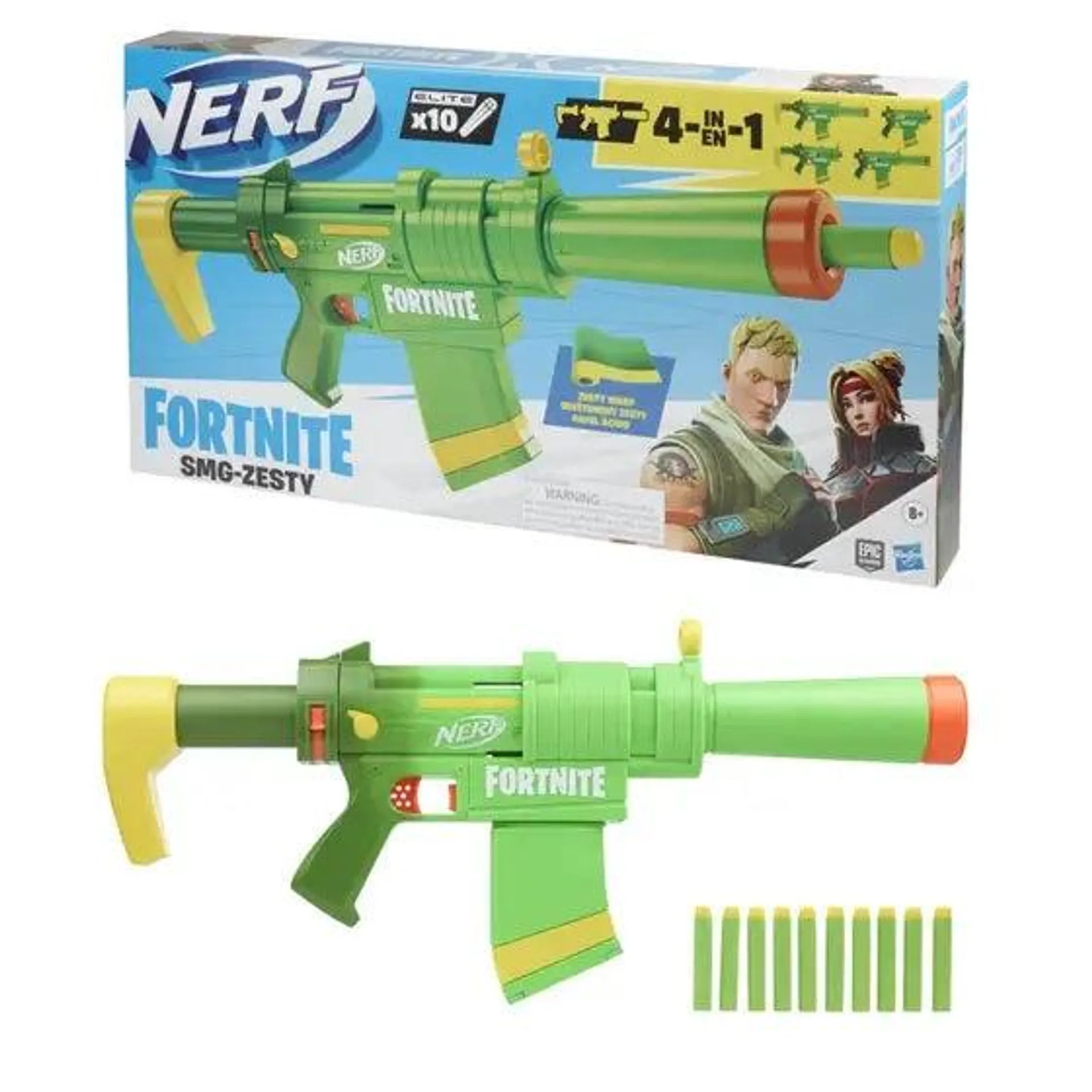 LAZADOR NERF FORNITE SMG-ZESTY